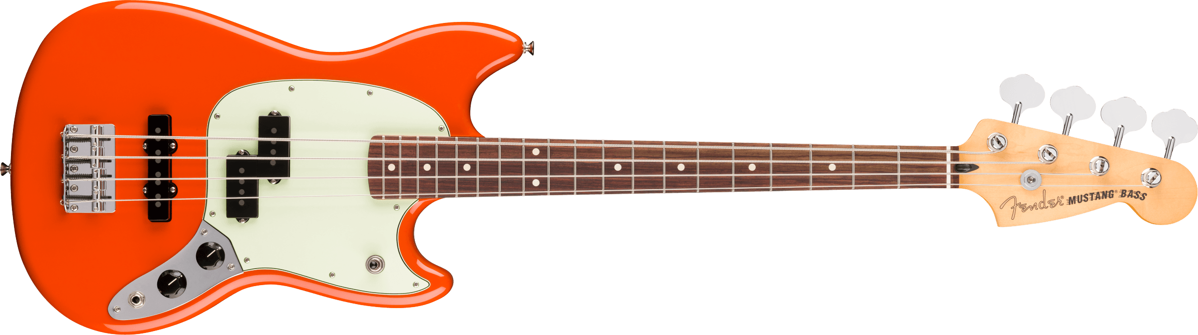 Fender® Player II Mustang® Bass PJ, Rosewood Fingerboard, Rallye Orange