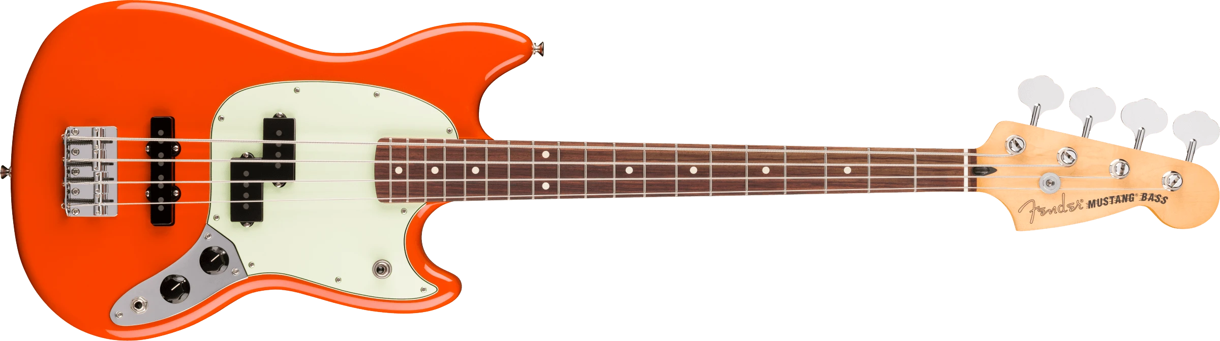 Fender® Player II Mustang® Bass PJ, Rosewood Fingerboard, Rallye Orange