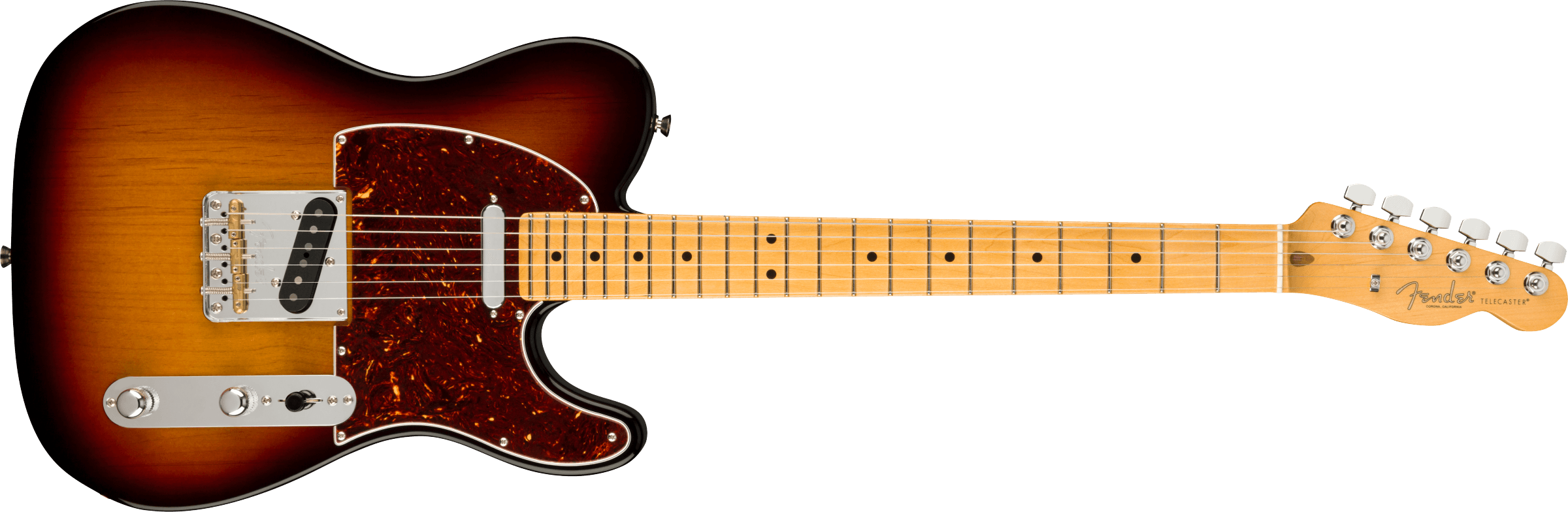 Fender® American Professional II Telecaster®, Maple Fingerboard, 3-Color Sunburst