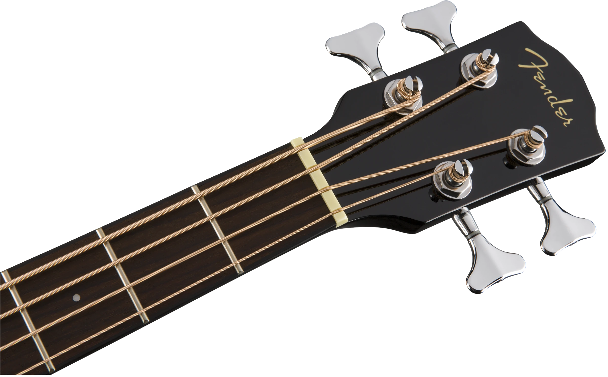 Fender® CB-60SCE Bass, Walnut Fingerboard, Black