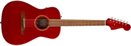 Fender® Malibu Classic, Pau Ferro Fingerboard, Hot Rod Red Metallic w/bag