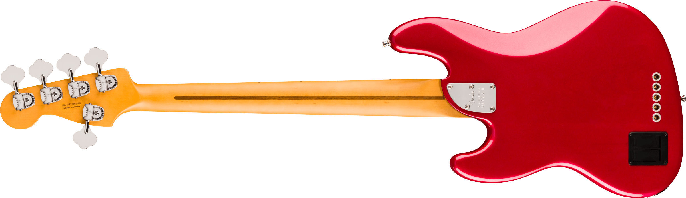Fender® American Ultra II Jazz Bass® V, Maple Fingerboard, Sinister Red