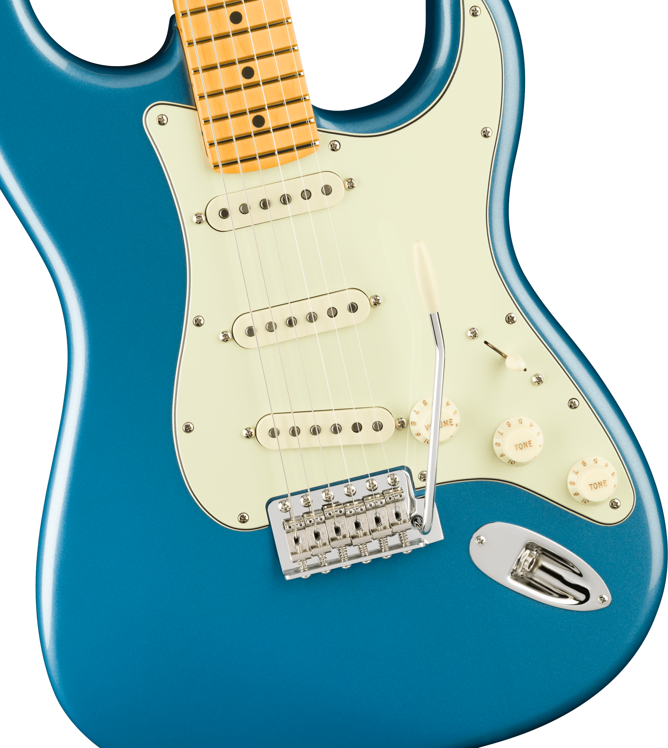 Fender® American Professional Classic Stratocaster®, Maple Fingerboard, Faded Lake Placid Blue