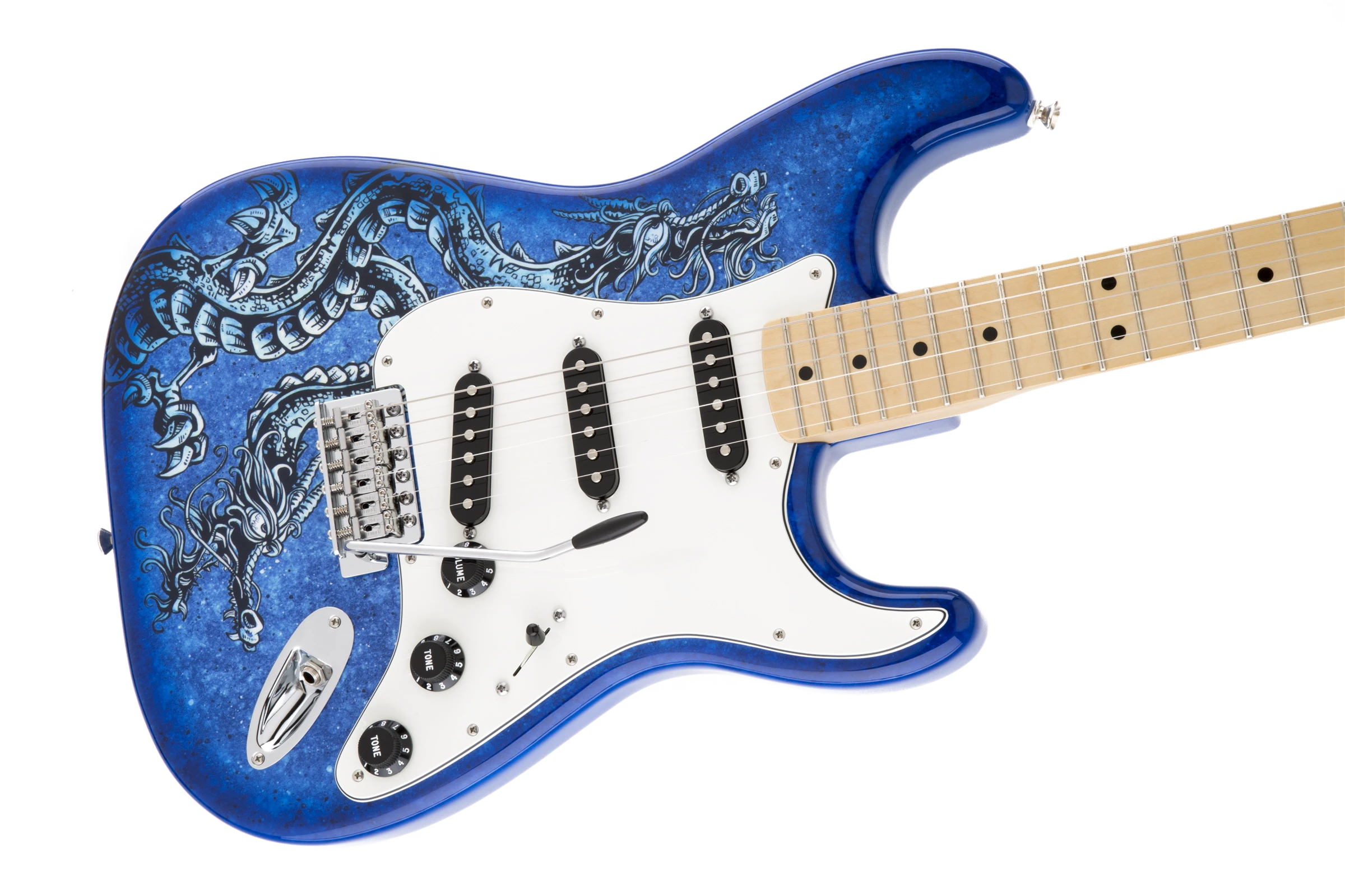 Fender® Special Edition David Lozeau Art Stratocaster®, Maple Fingerboard, Dragon