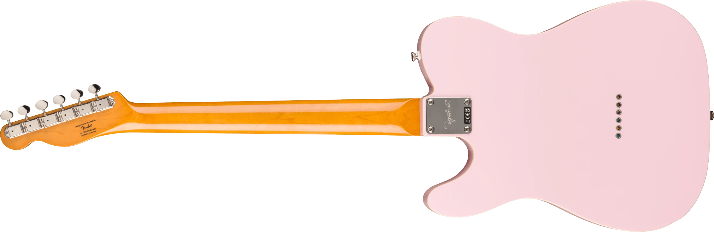 Squier® FSR Classic Vibe™ '60s Custom Esquire®, Laurel Fingerboard, Mint Pickguard, Shell Pink