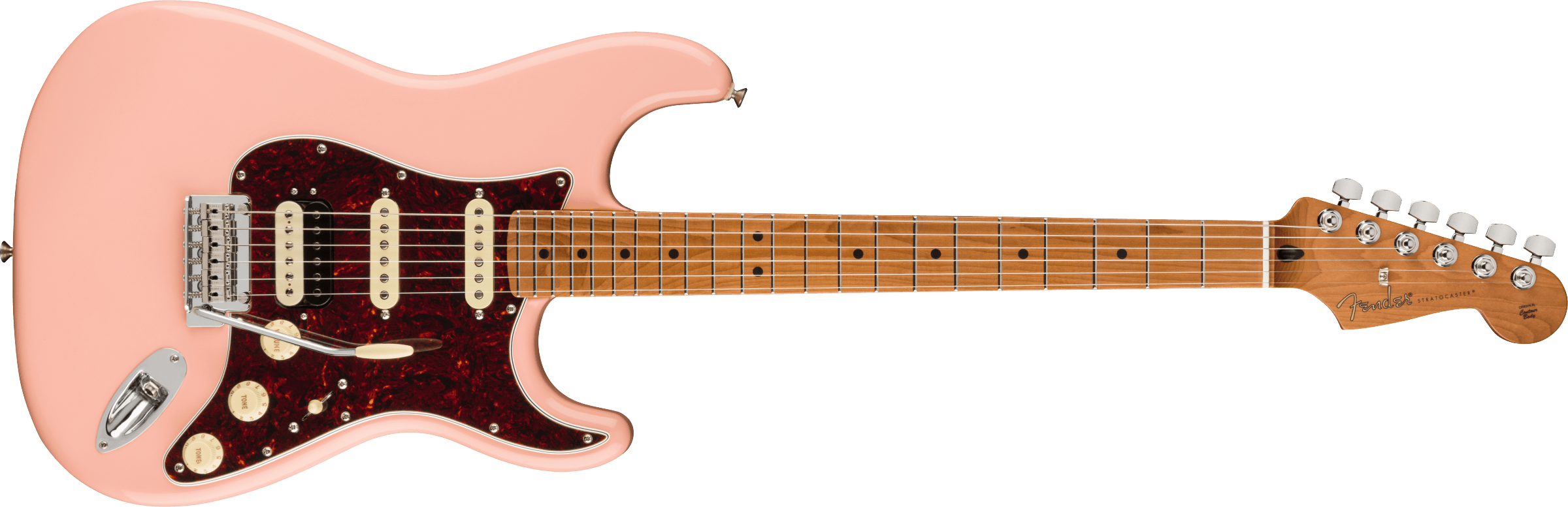 Fender® Limited Edition Player Stratocaster® HSS, Roasted Neck, Shell Pink