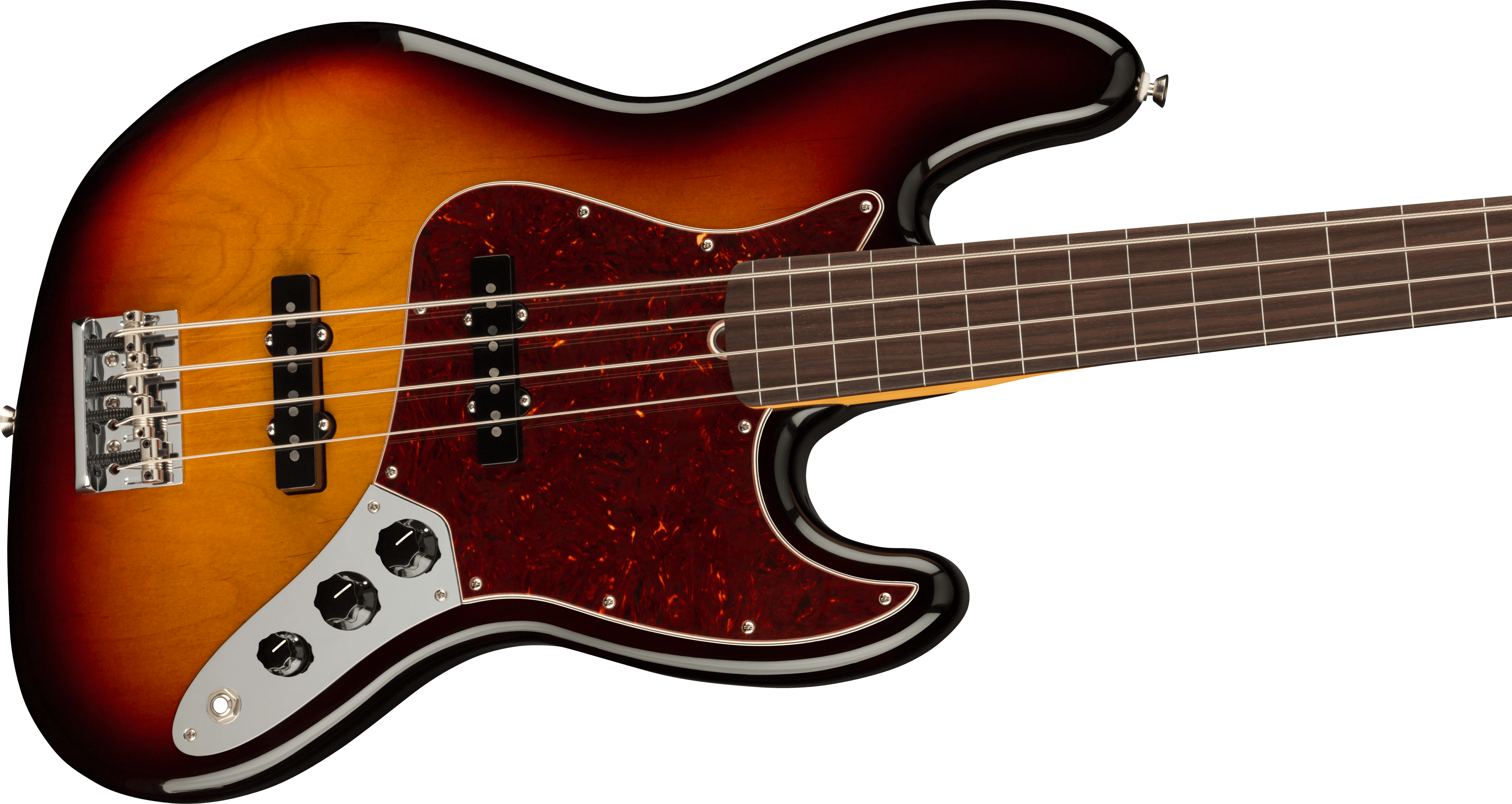 Fender® American Professional II Jazz Bass® Fretless, Rosewood Fingerboard, 3-Color Sunburst