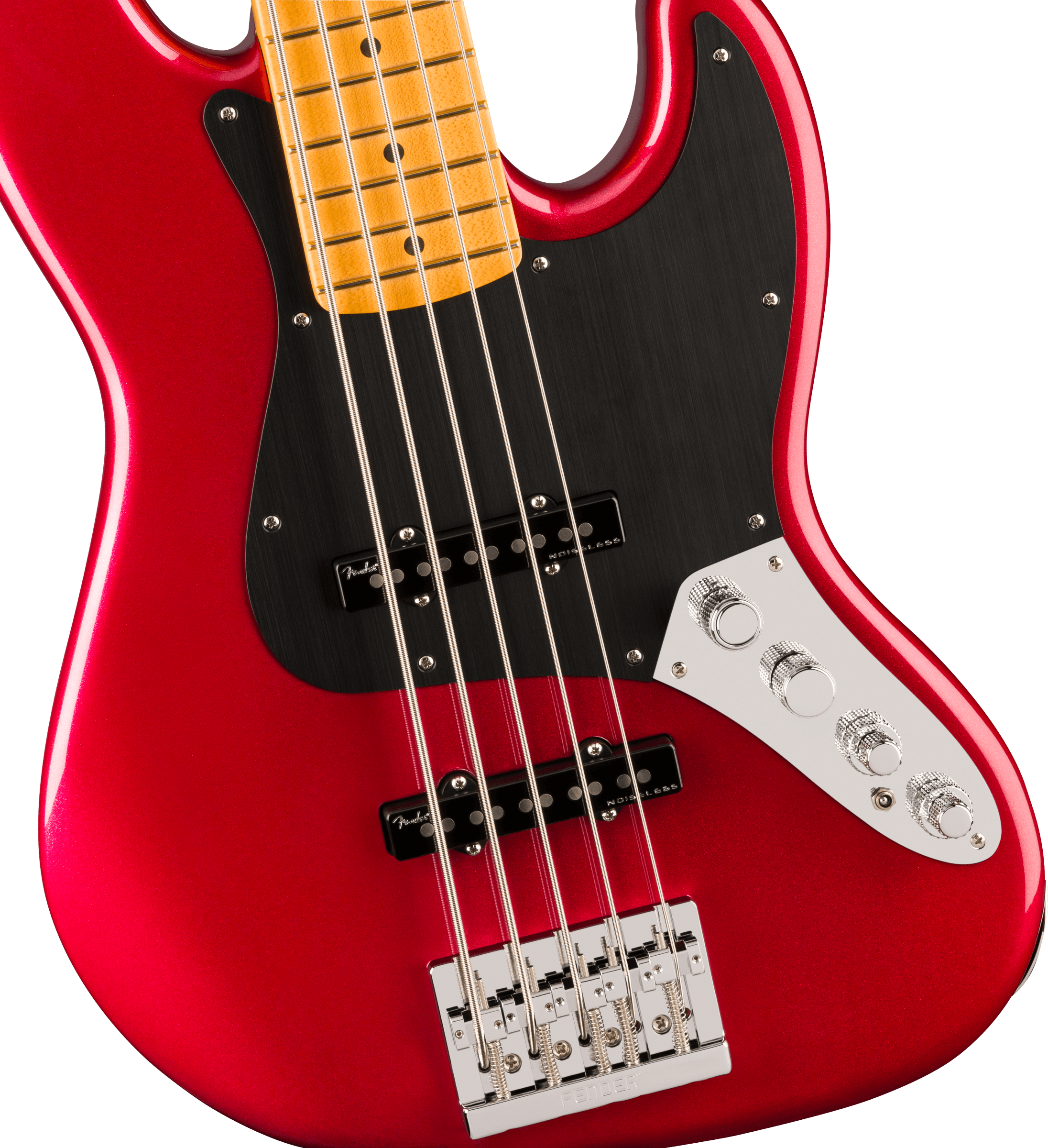 Fender® American Ultra II Jazz Bass® V, Maple Fingerboard, Sinister Red