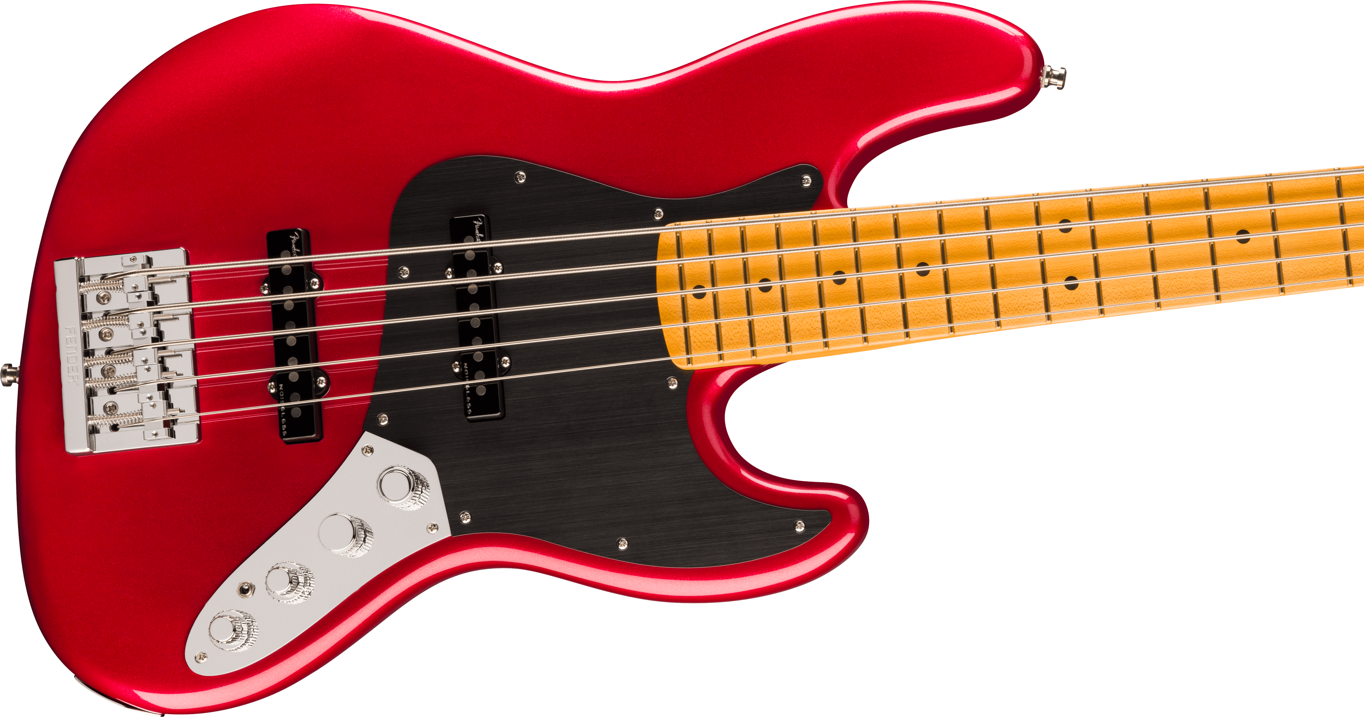 Fender® American Ultra II Jazz Bass® V, Maple Fingerboard, Sinister Red