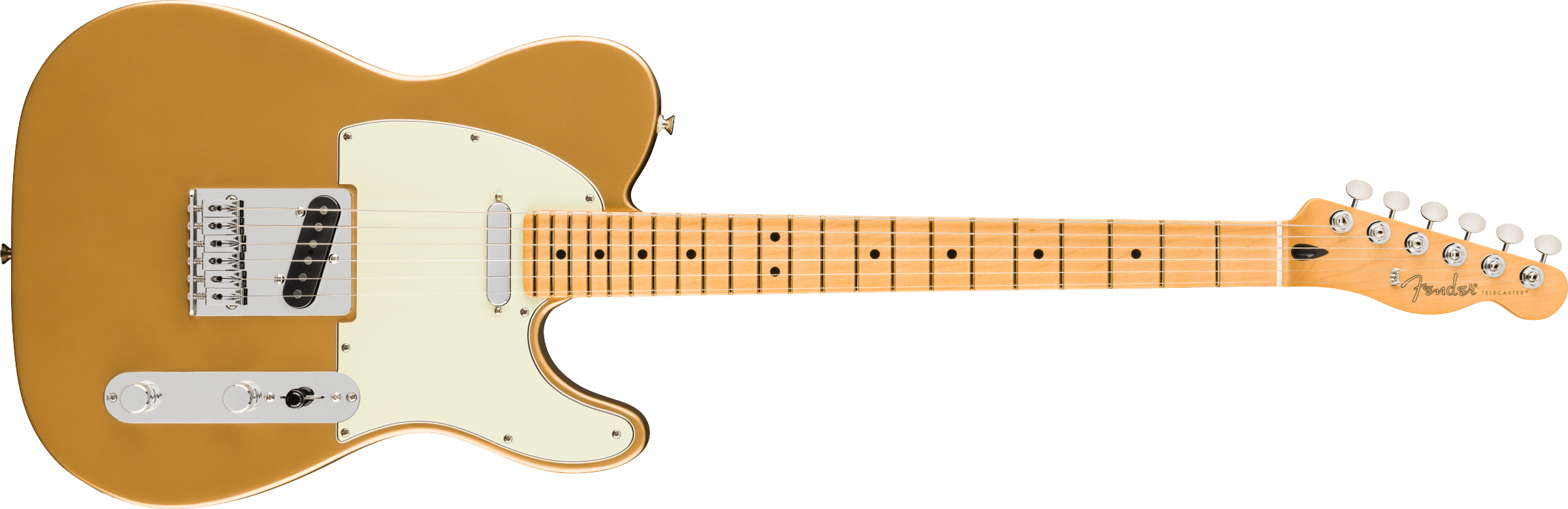 Fender® 75th Anniversary Player II Telecaster®, Maple Fingerboard, Aztec Gold