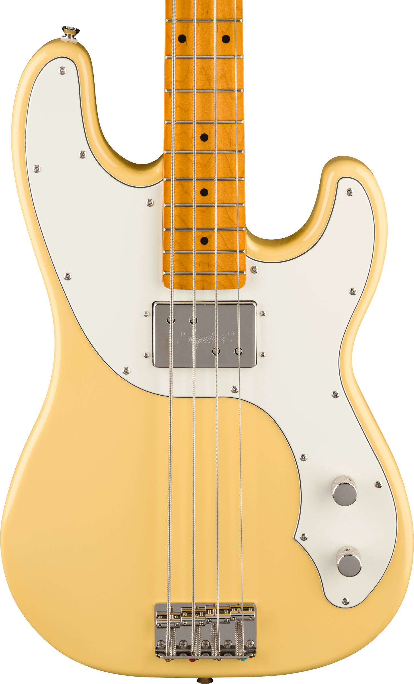 Squier® Classic Vibe™ Telecaster® Bass, Maple Fingerboard, Parchment Pickguard, Vintage White