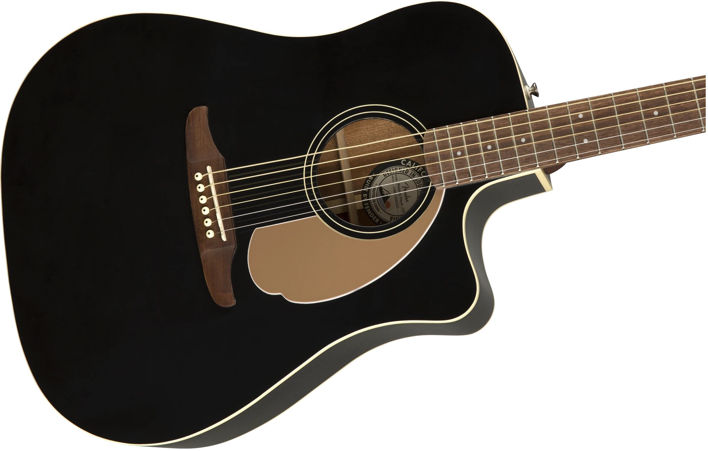 Fender® Redondo Player, Walnut Fingerboard, Jetty Black