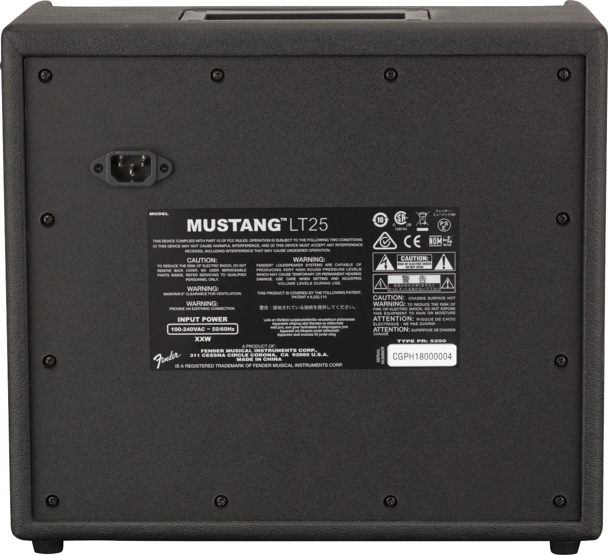 Fender® Mustang™ LT25, 230V EU