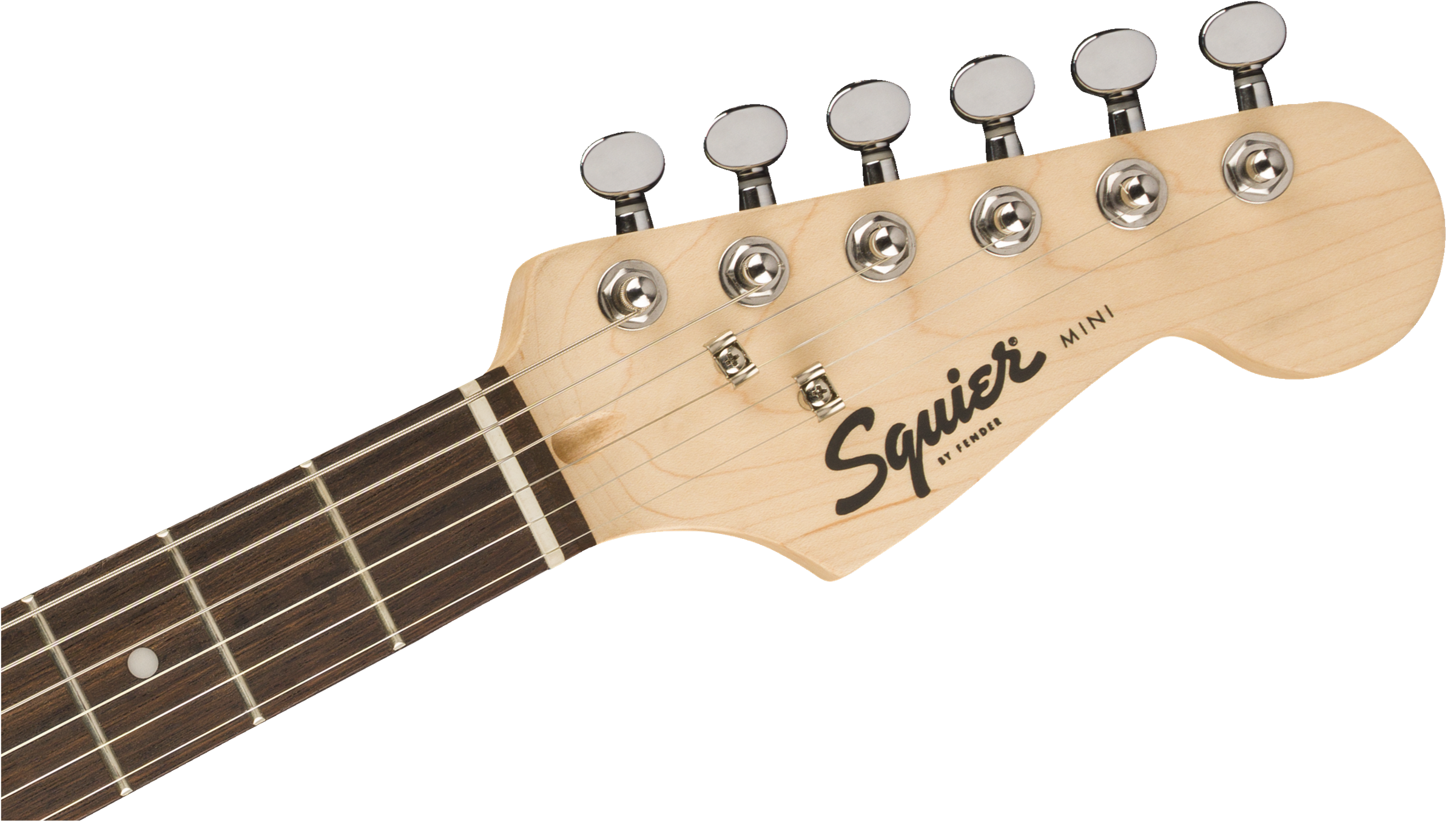 Squier® FSR Mini Stratocaster®, Laurel Fingerboard, White Pickguard, Competition Orange