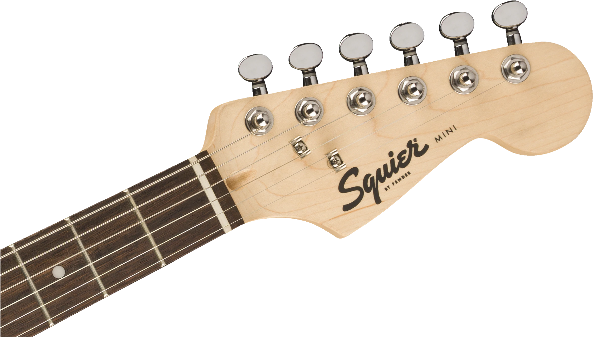 Squier® FSR Mini Stratocaster®, Laurel Fingerboard, White Pickguard, Competition Orange