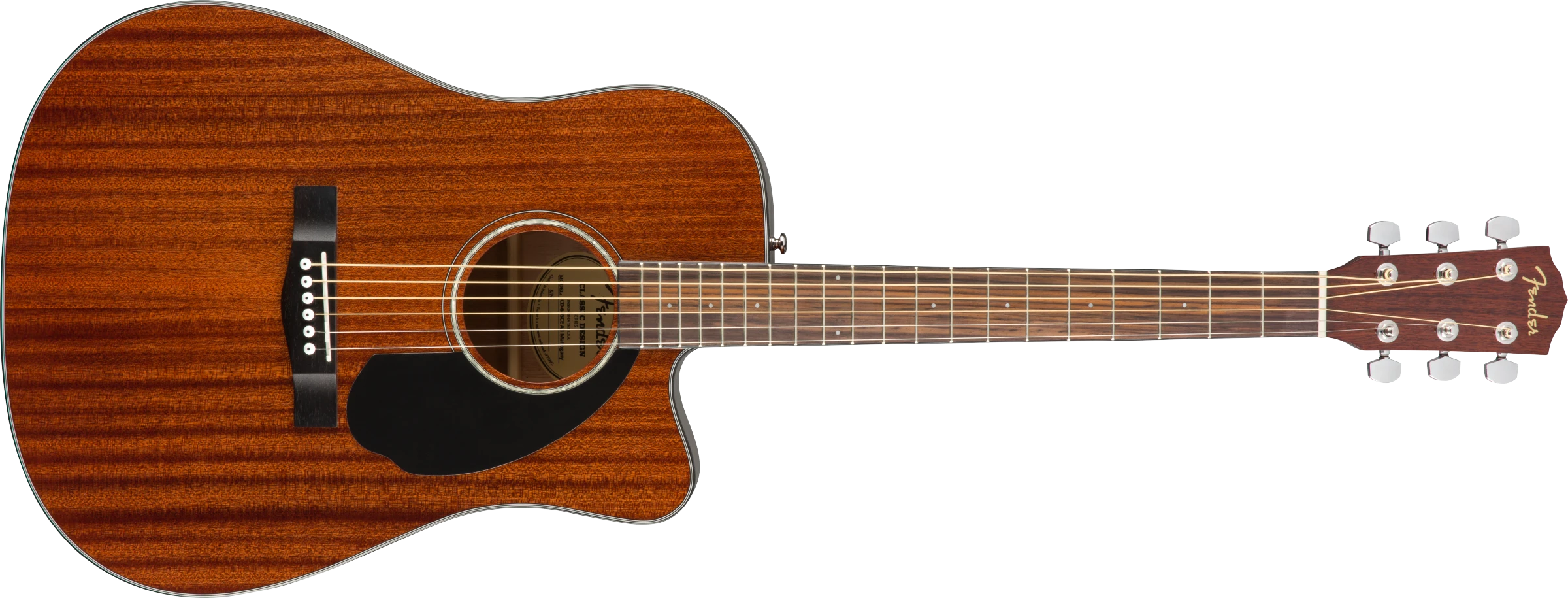Fender® CD-60SCE Dreadnought, Walnut Fingerboard, All-Mahogany