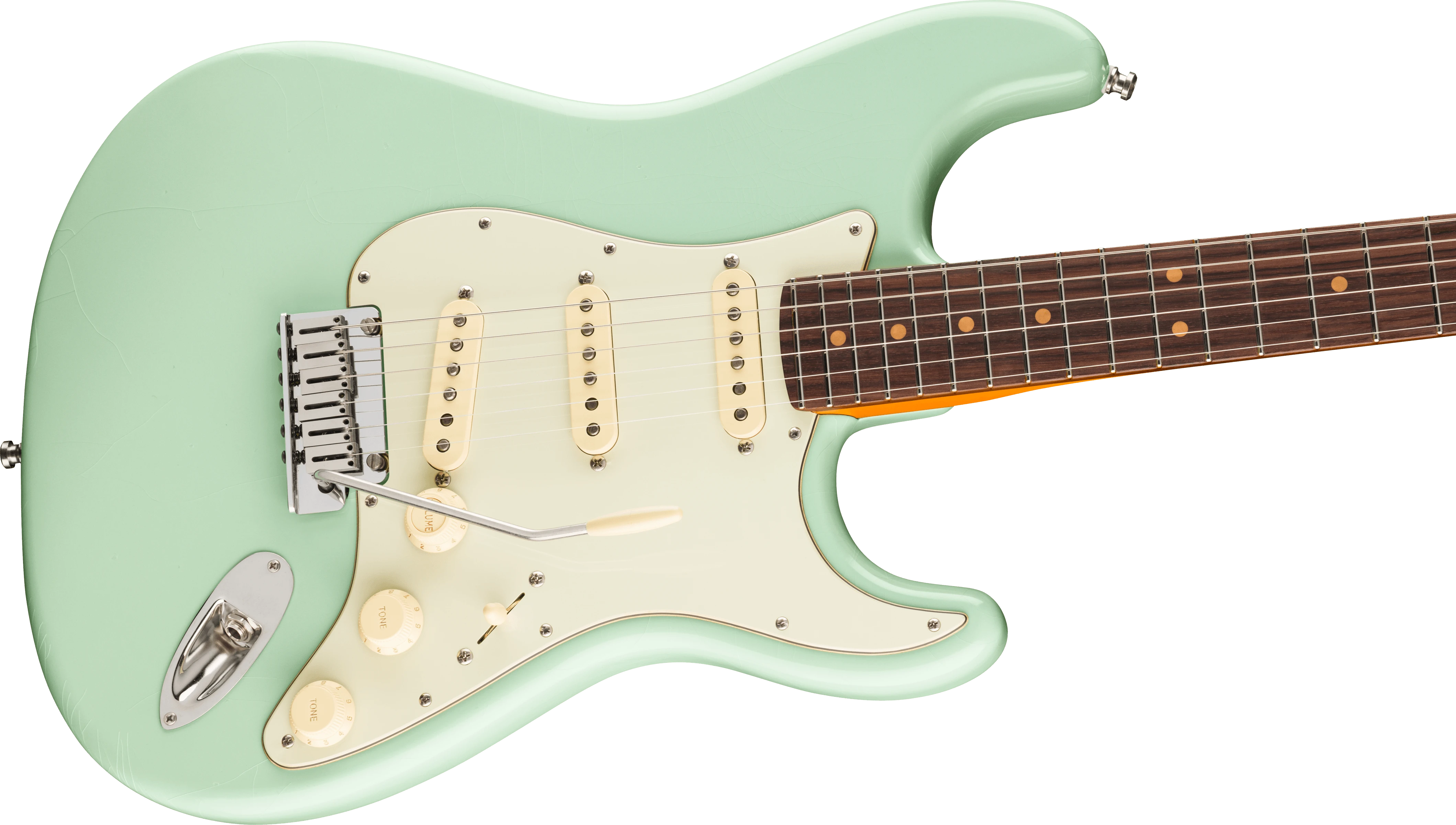 Fender® American Ultra Luxe Vintage '60s Stratocaster®, Rosewood Fingerboard, Surf Green