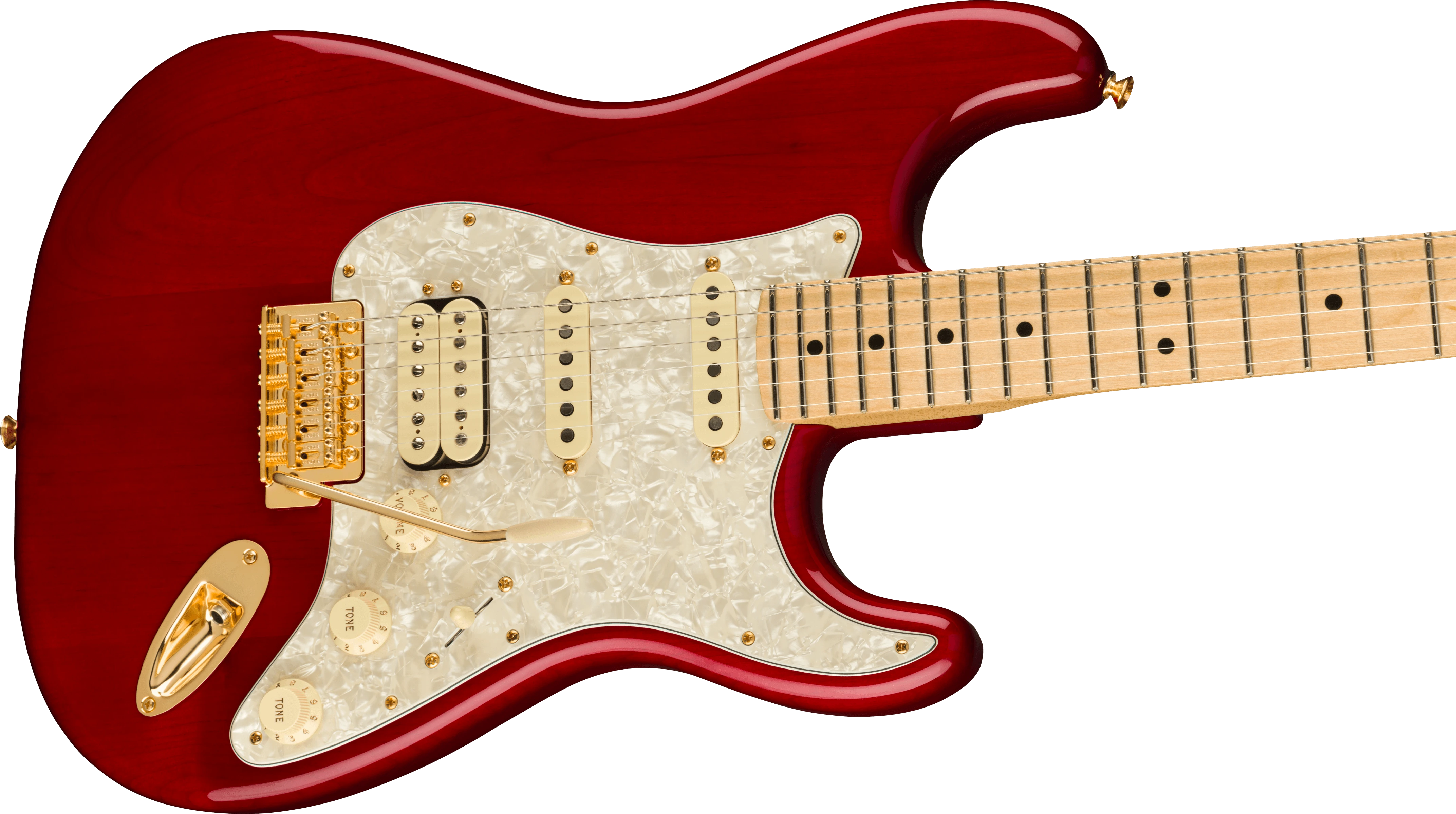 Fender® Tash Sultana Stratocaster®, Maple Fingerboard, Transparent Cherry