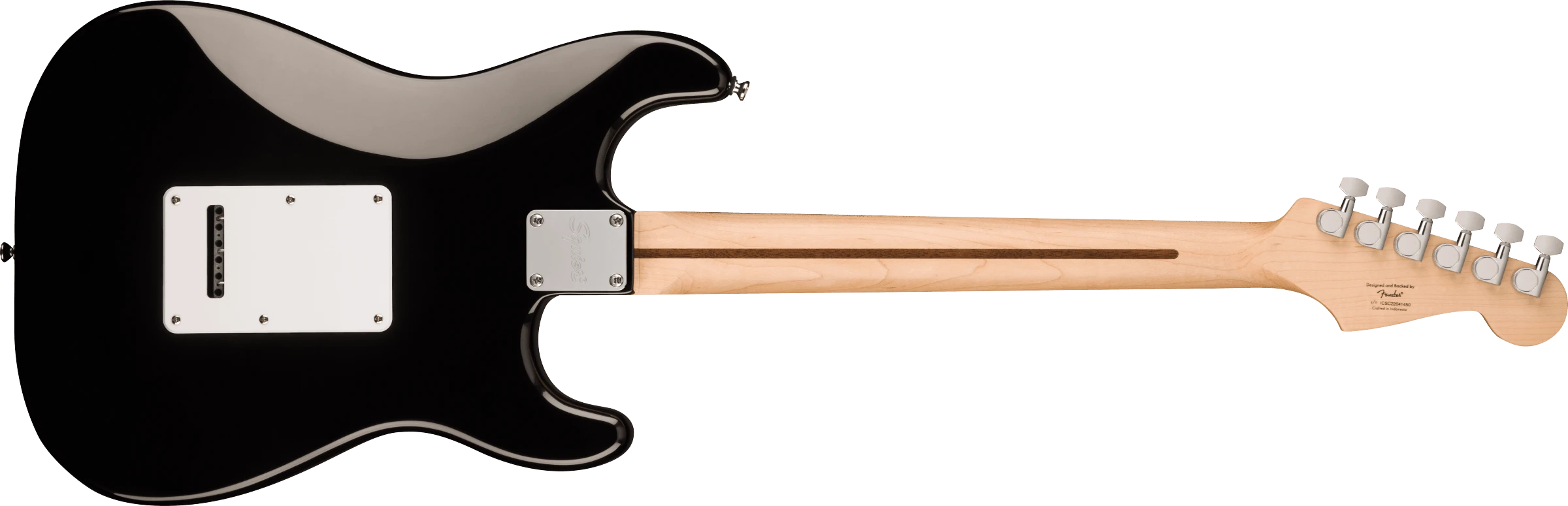 Squier® Squier Sonic® Stratocaster® Left-Handed, Maple Fingerboard, White Pickguard, Black