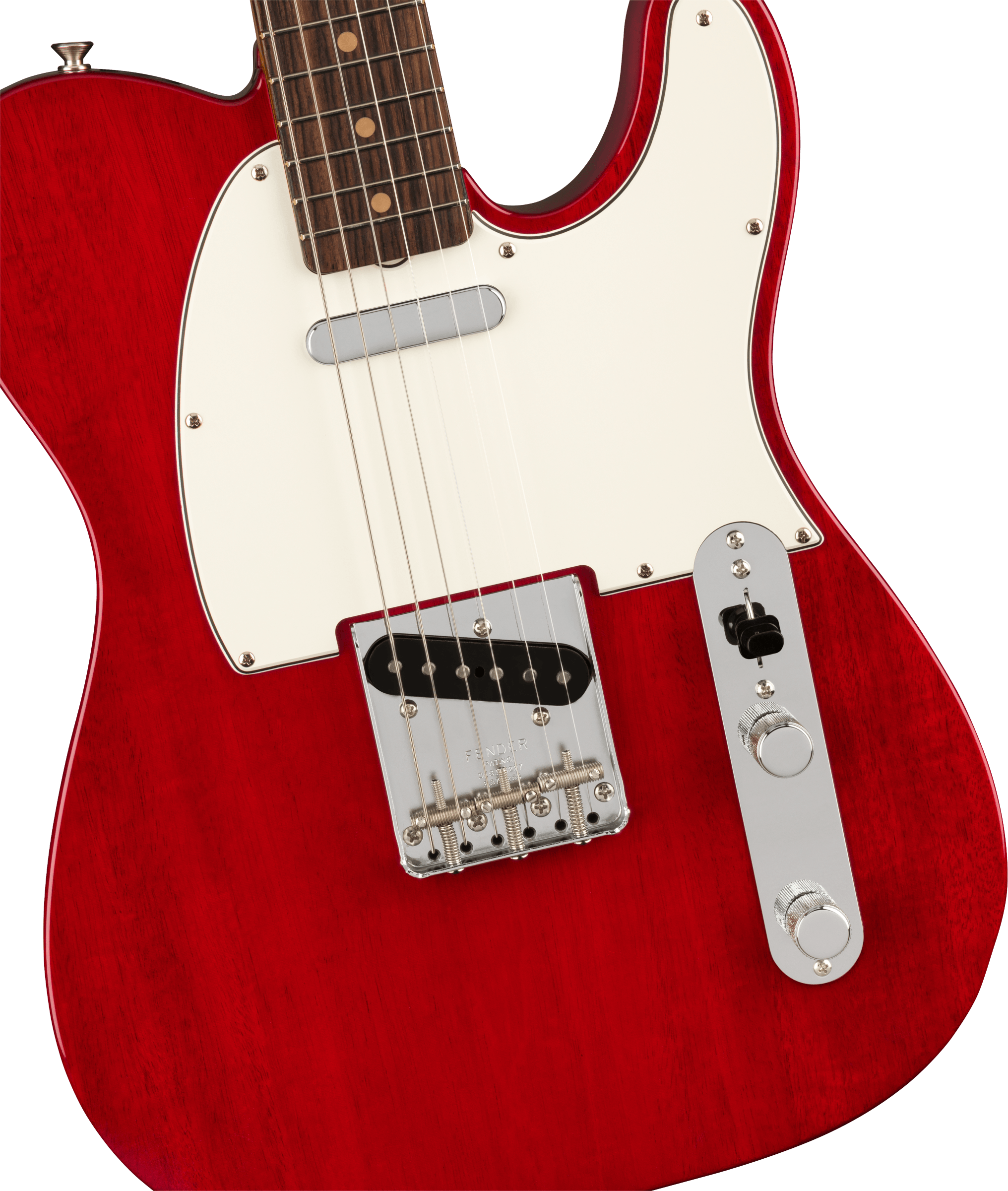 Fender® American Vintage II 1963 Telecaster®, Rosewood Fingerboard, Crimson Red Transparent