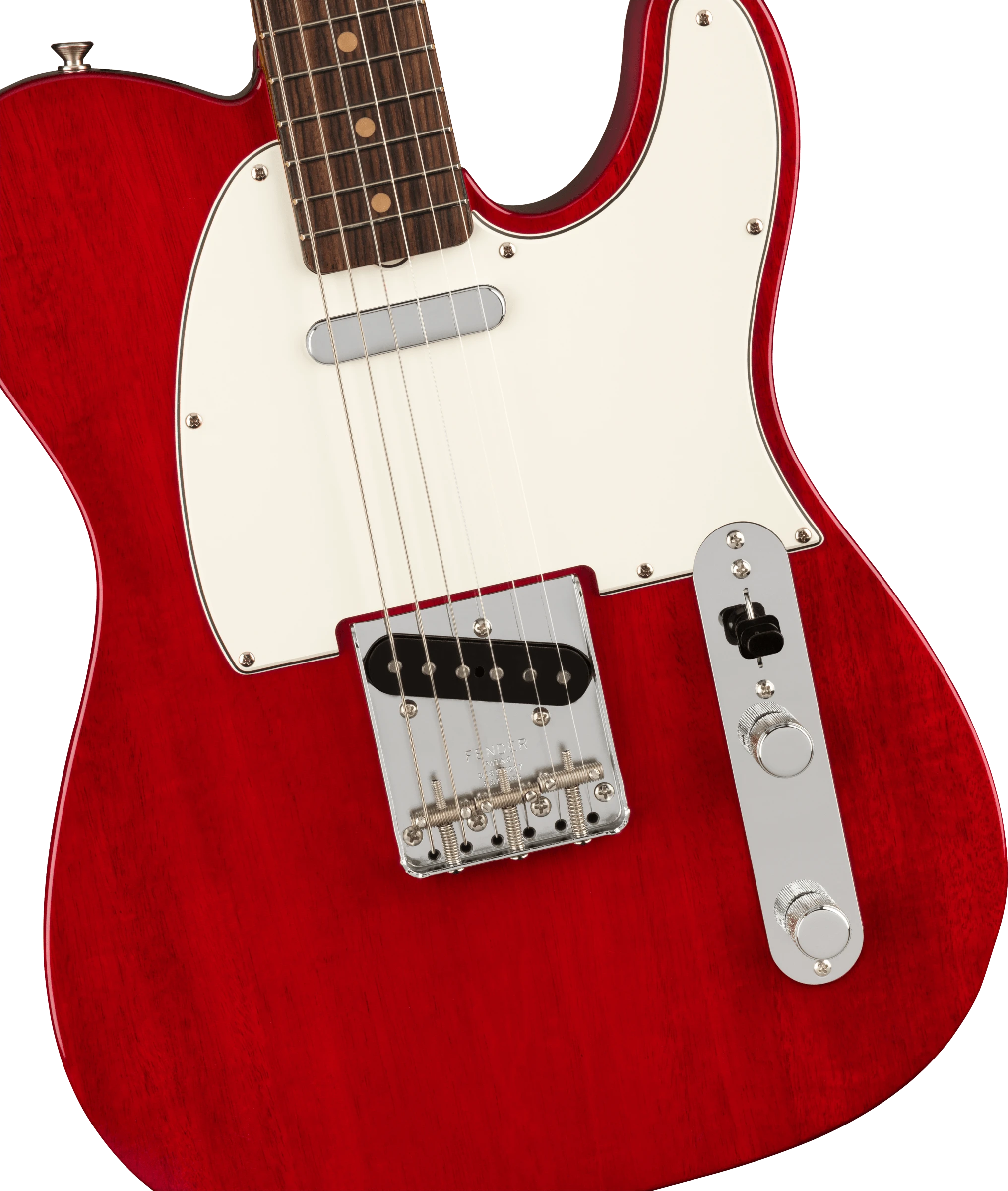 Fender® American Vintage II 1963 Telecaster®, Rosewood Fingerboard, Crimson Red Transparent