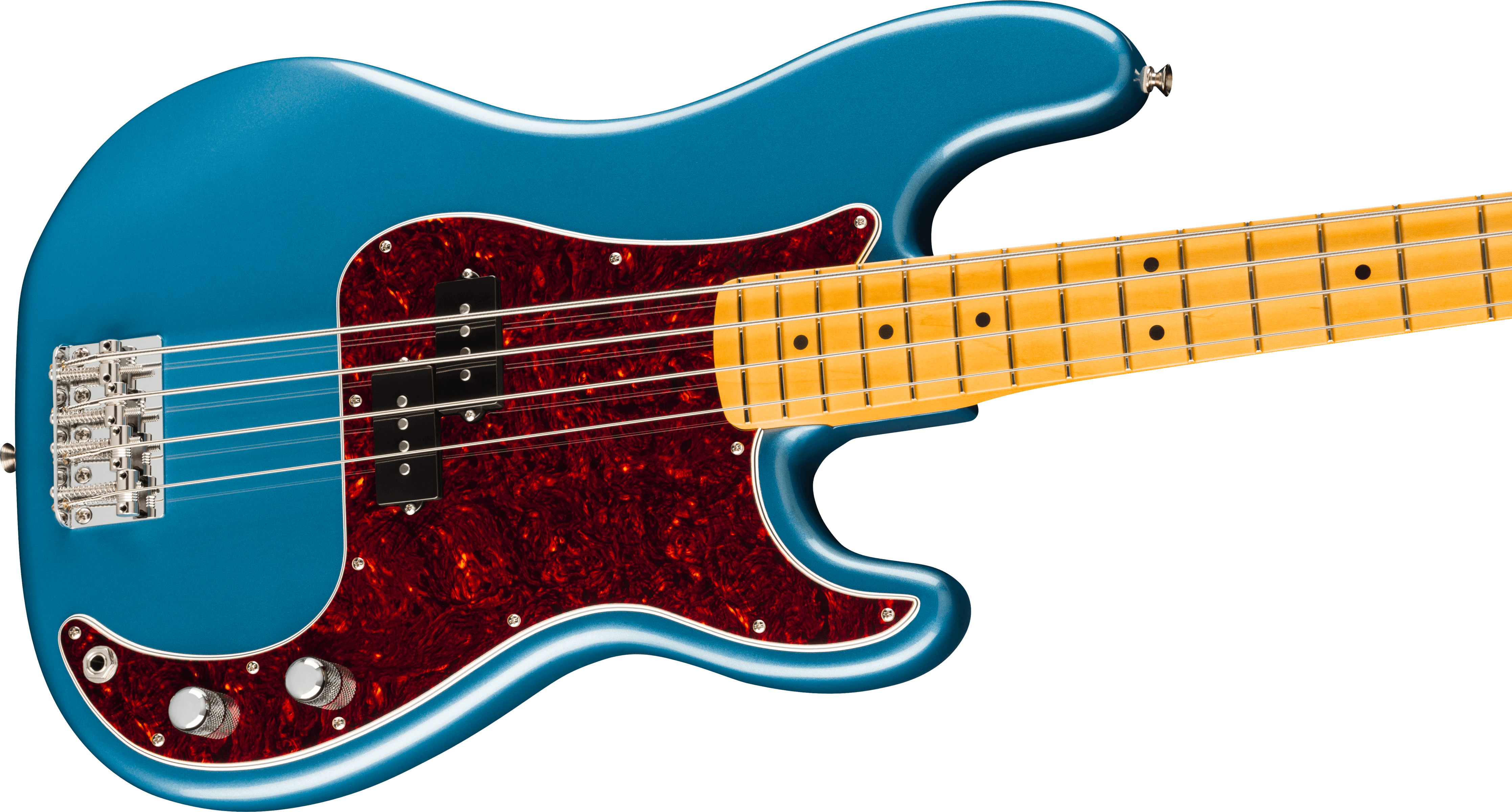 Fender® American Professional Classic Precision Bass®, Maple Fingerboard, Faded Lake Placid Blue