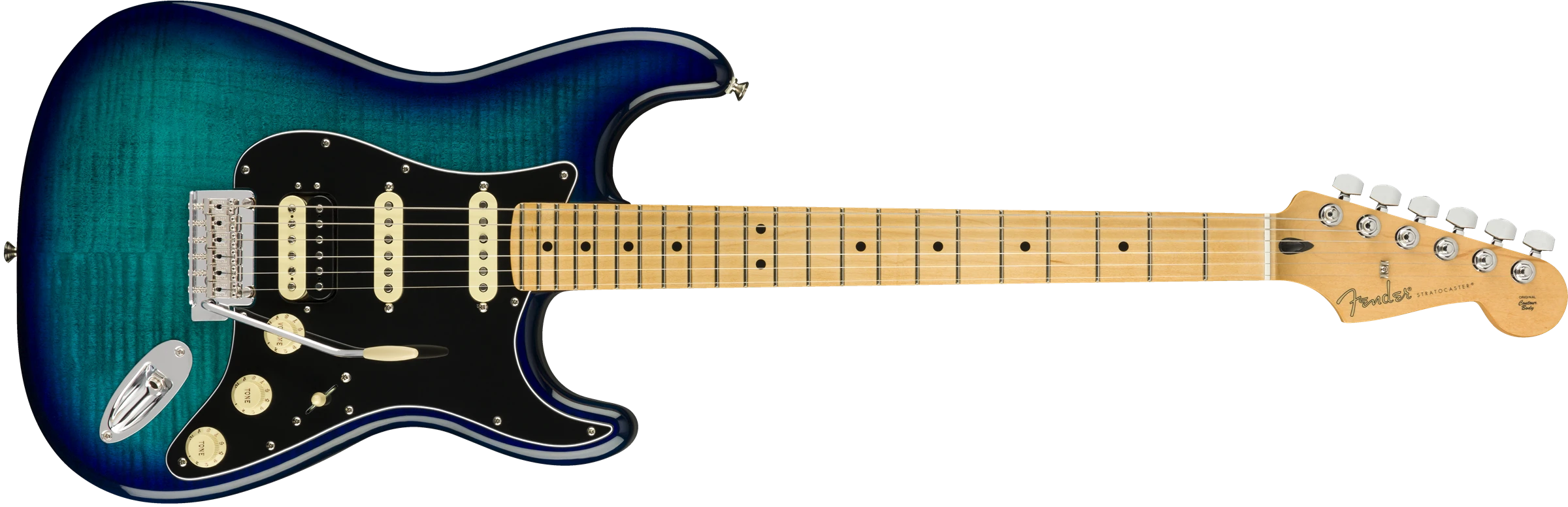 Fender® Limited Edition Player Stratocaster® HSS Plus Top, Maple Fingerboard, Blue Burst Flame