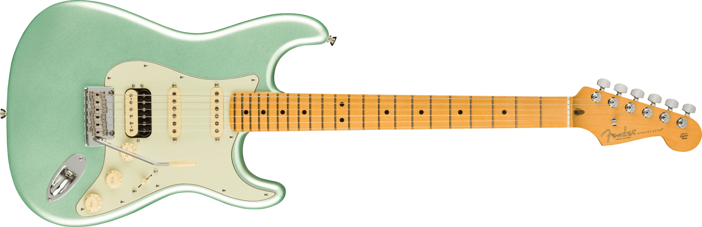 Fender® American Professional II Stratocaster® HSS, Maple Fingerboard, Mystic Surf Green