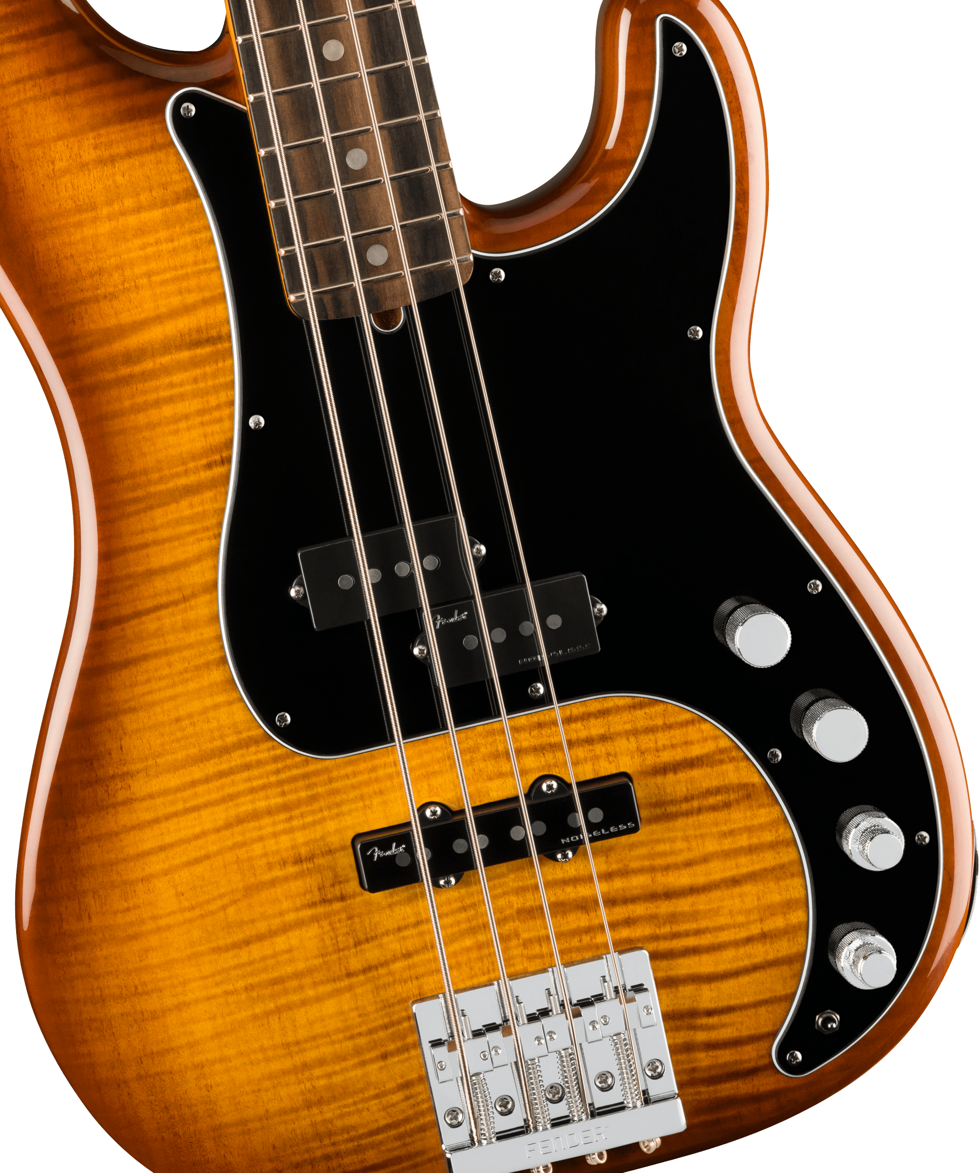 Fender® Limited Edition American Ultra Precision Bass®, Ebony Fingerboard, Tiger's Eye