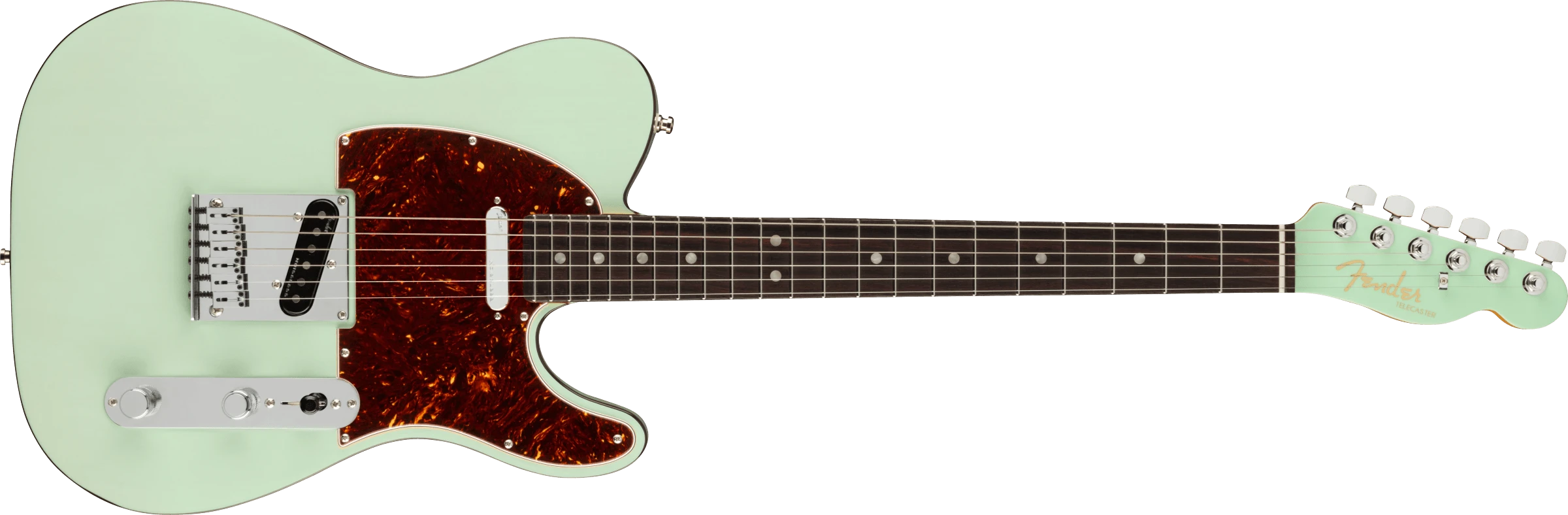 Fender® Ultra Luxe Telecaster®, Rosewood Fingerboard, Transparent Surf Green