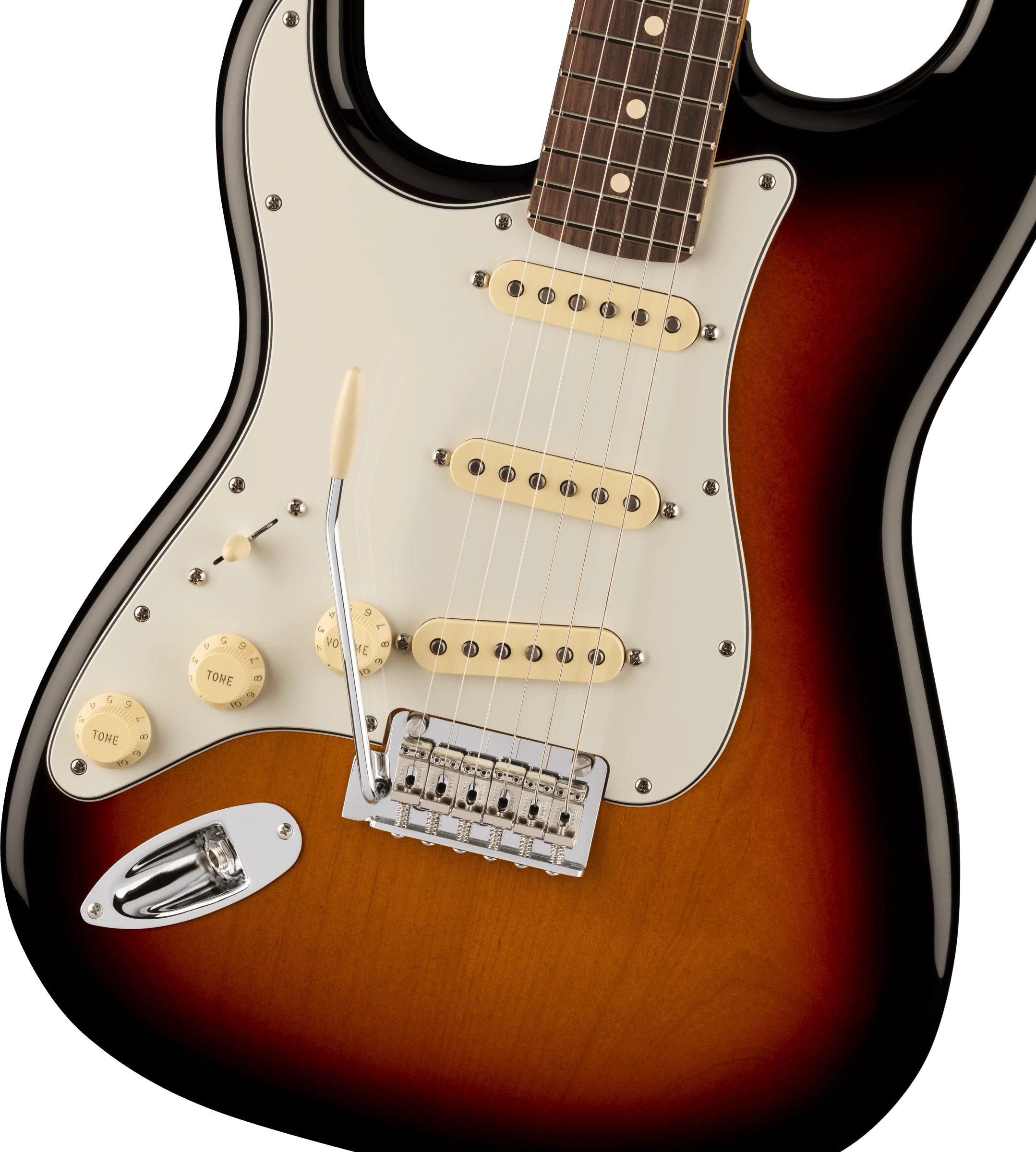 Fender® Player II Stratocaster® Left-Hand, Rosewood Fingerboard, 3-Color Sunburst