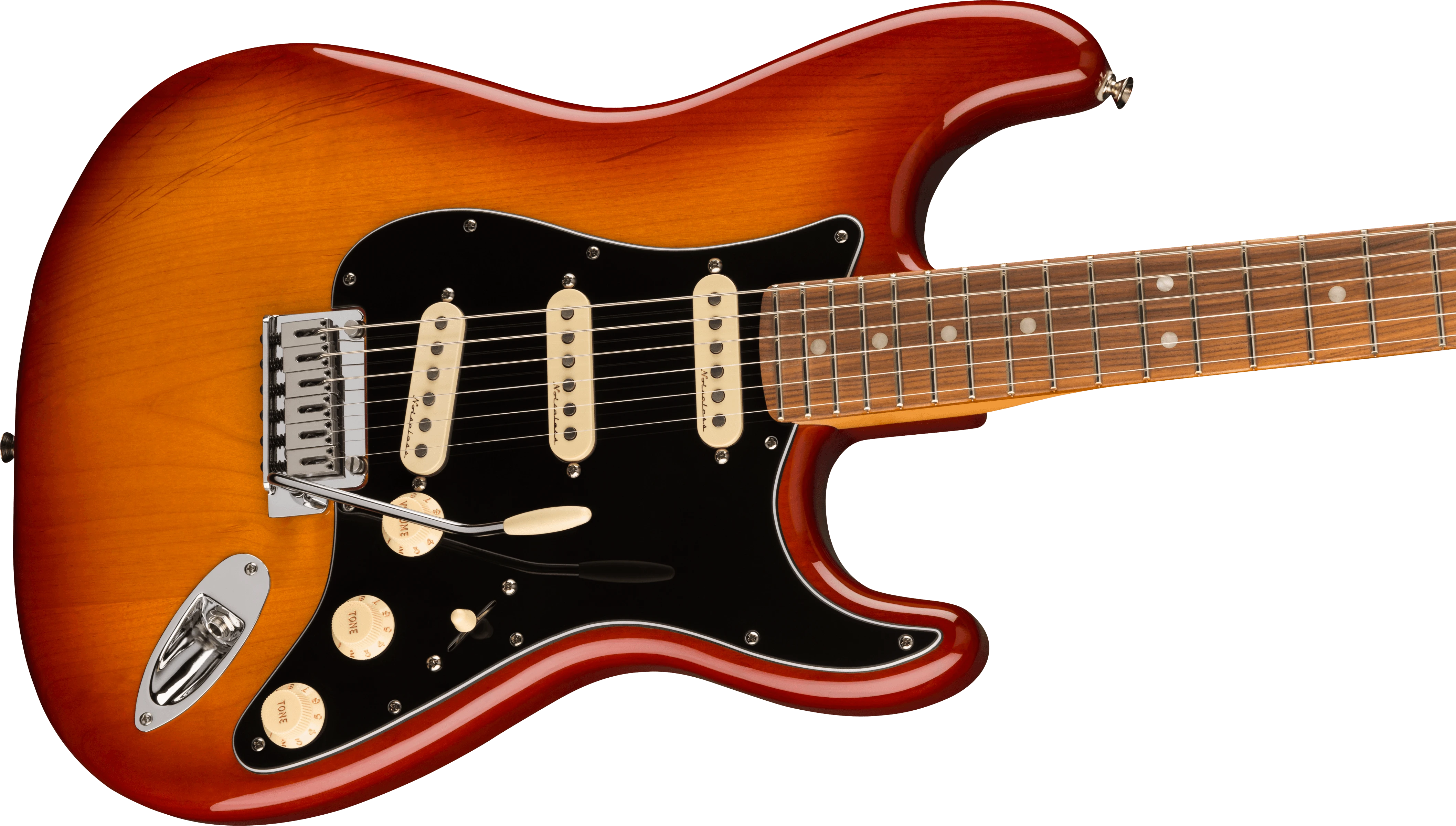 Fender® Player Plus Stratocaster®, Pau Ferro Fingerboard, Sienna Sunburst