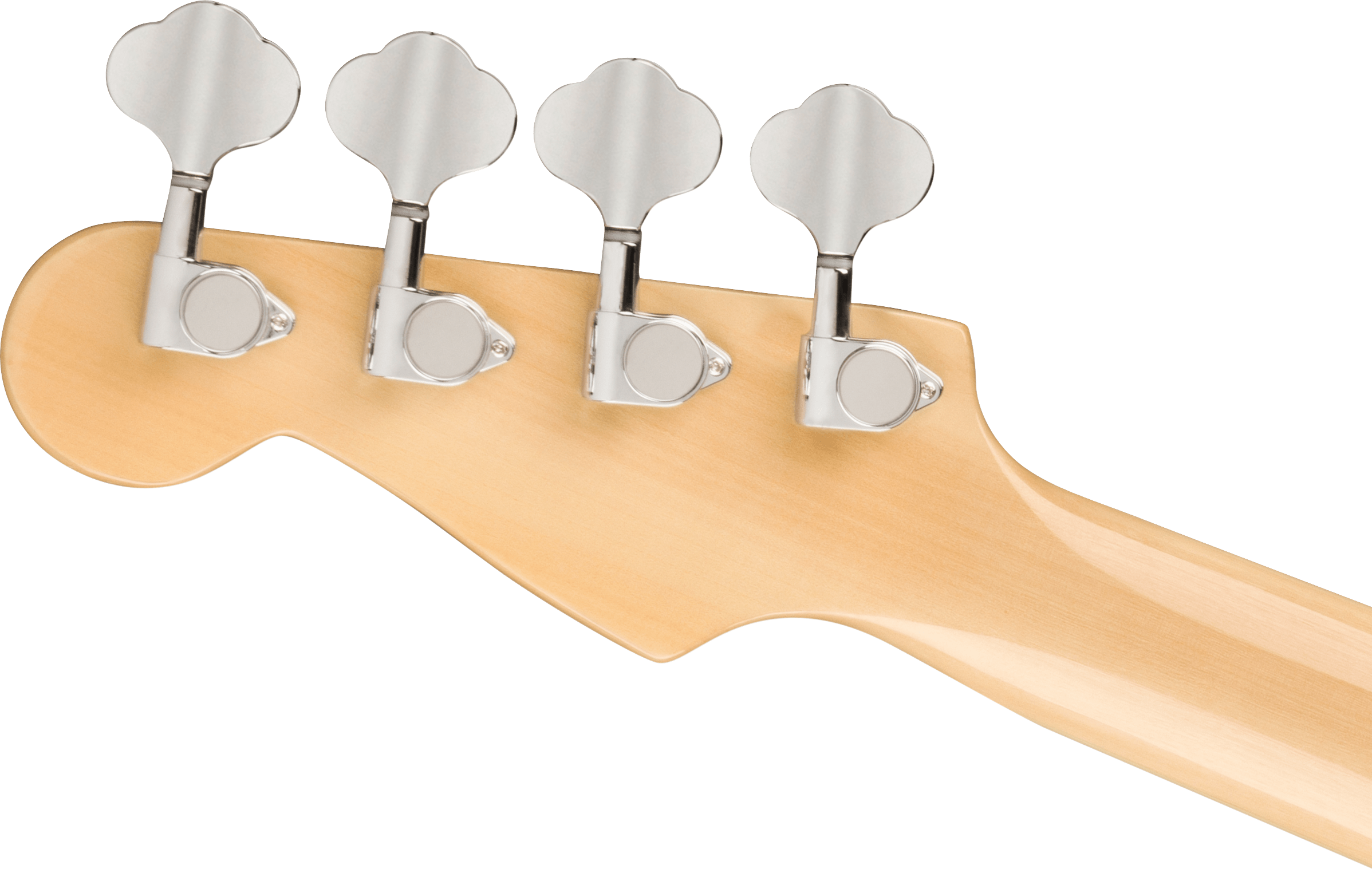 Fender® Fullerton Precision Bass® Uke, Walnut Fingerboard, Tortoiseshell Pickguard, Olympic White