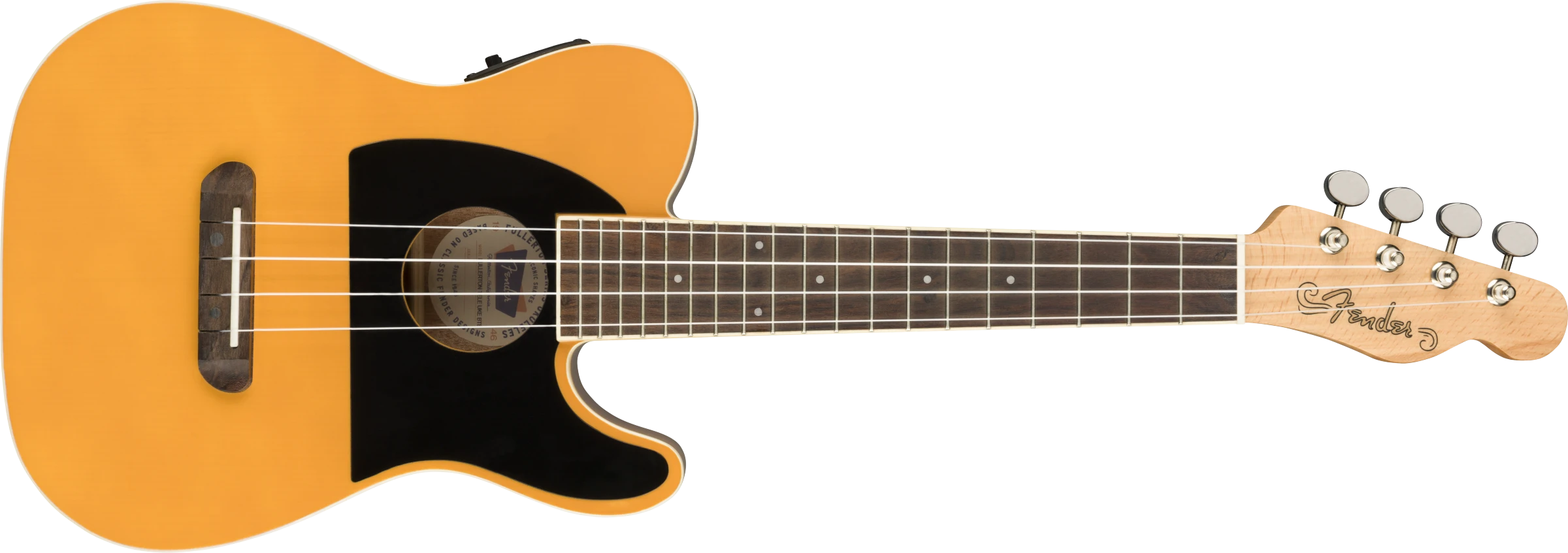 Fender® Fullerton Tele® Uke, Butterscotch Blonde