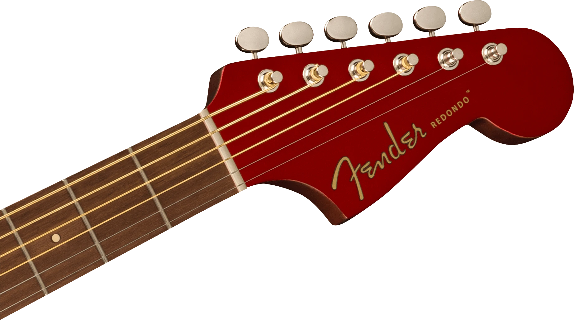 Fender® Redondo Player, Walnut Fingerboard, White Pickguard, Candy Apple Red