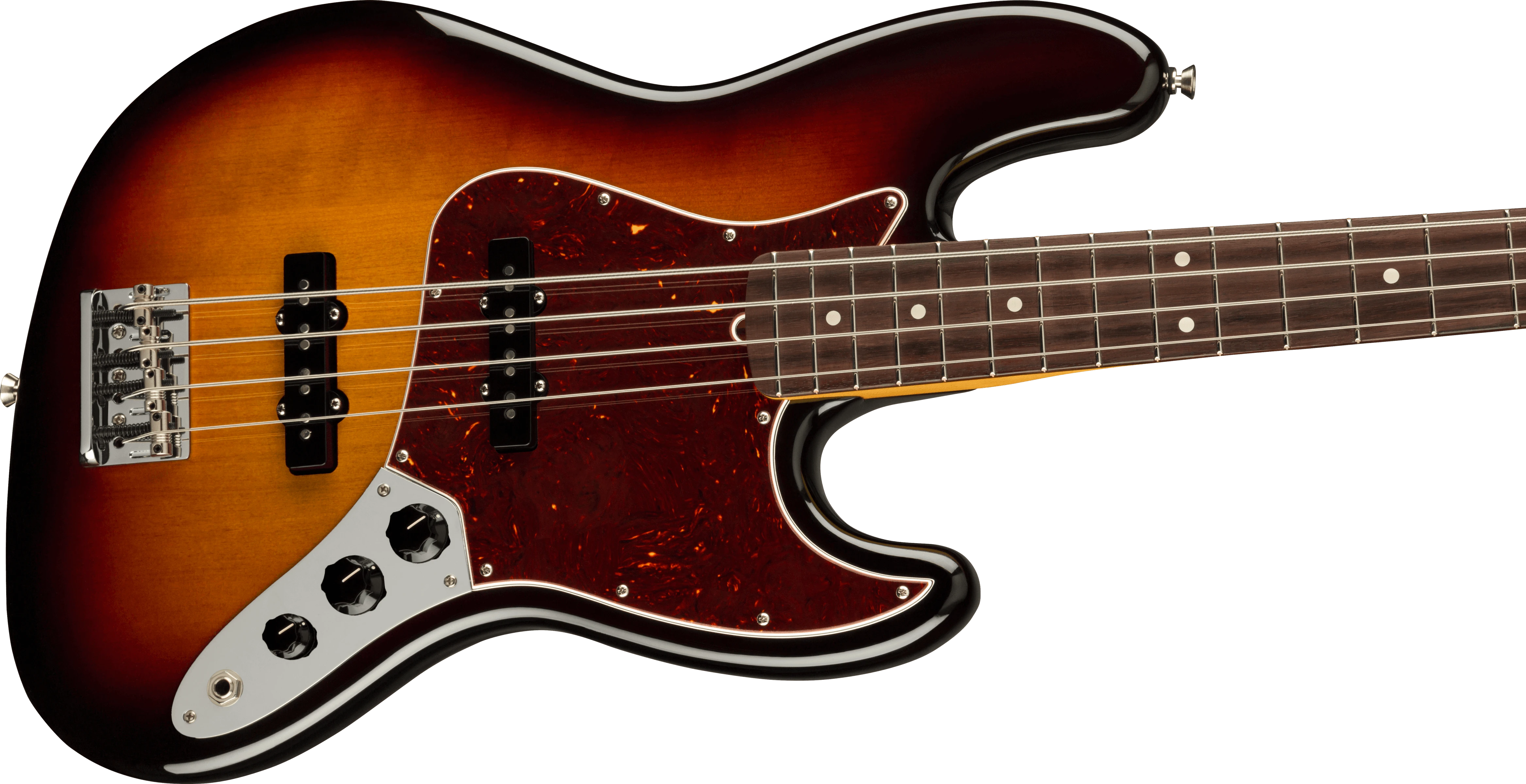 Fender® American Professional II Jazz Bass®, Rosewood Fingerboard, 3-Color Sunburst