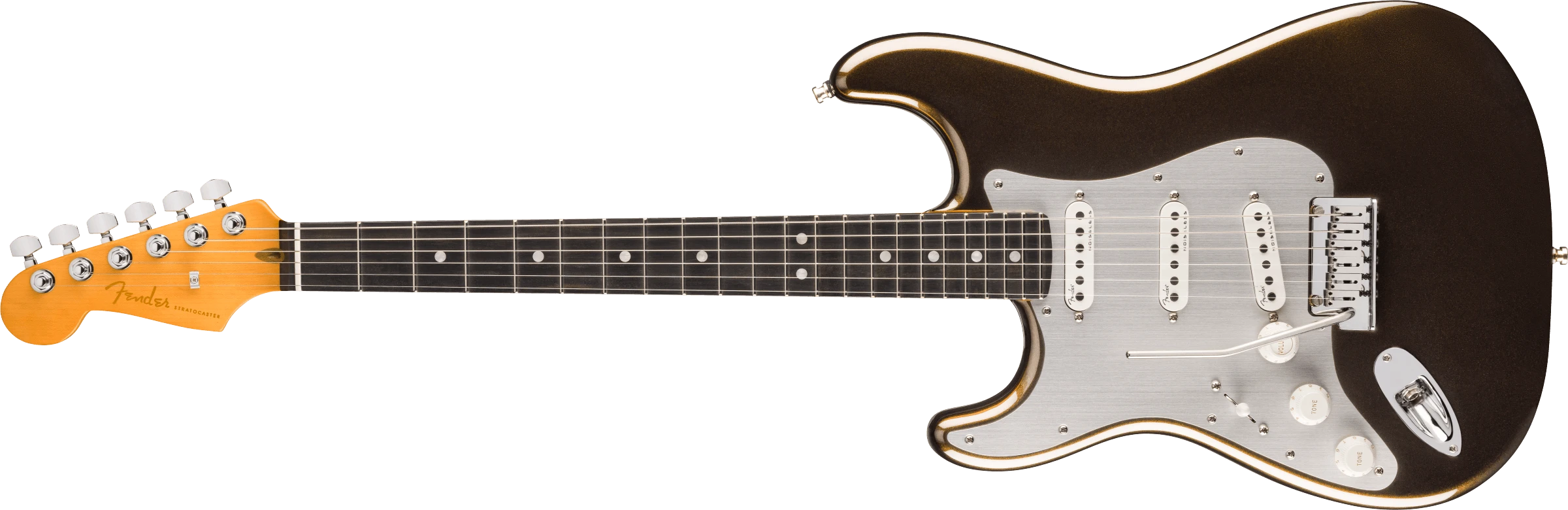 Fender® American Ultra II Stratocaster® Left-Hand, Ebony Fingerboard, Texas Tea