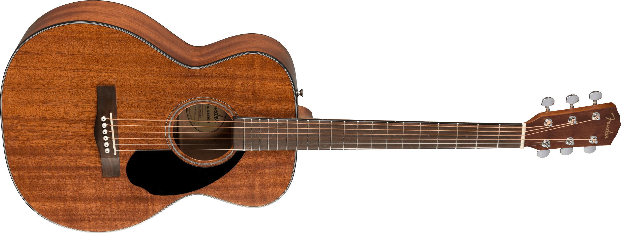 Fender® CC-60S All-Mahogany Concert, Walnut Fingerboard, Natural