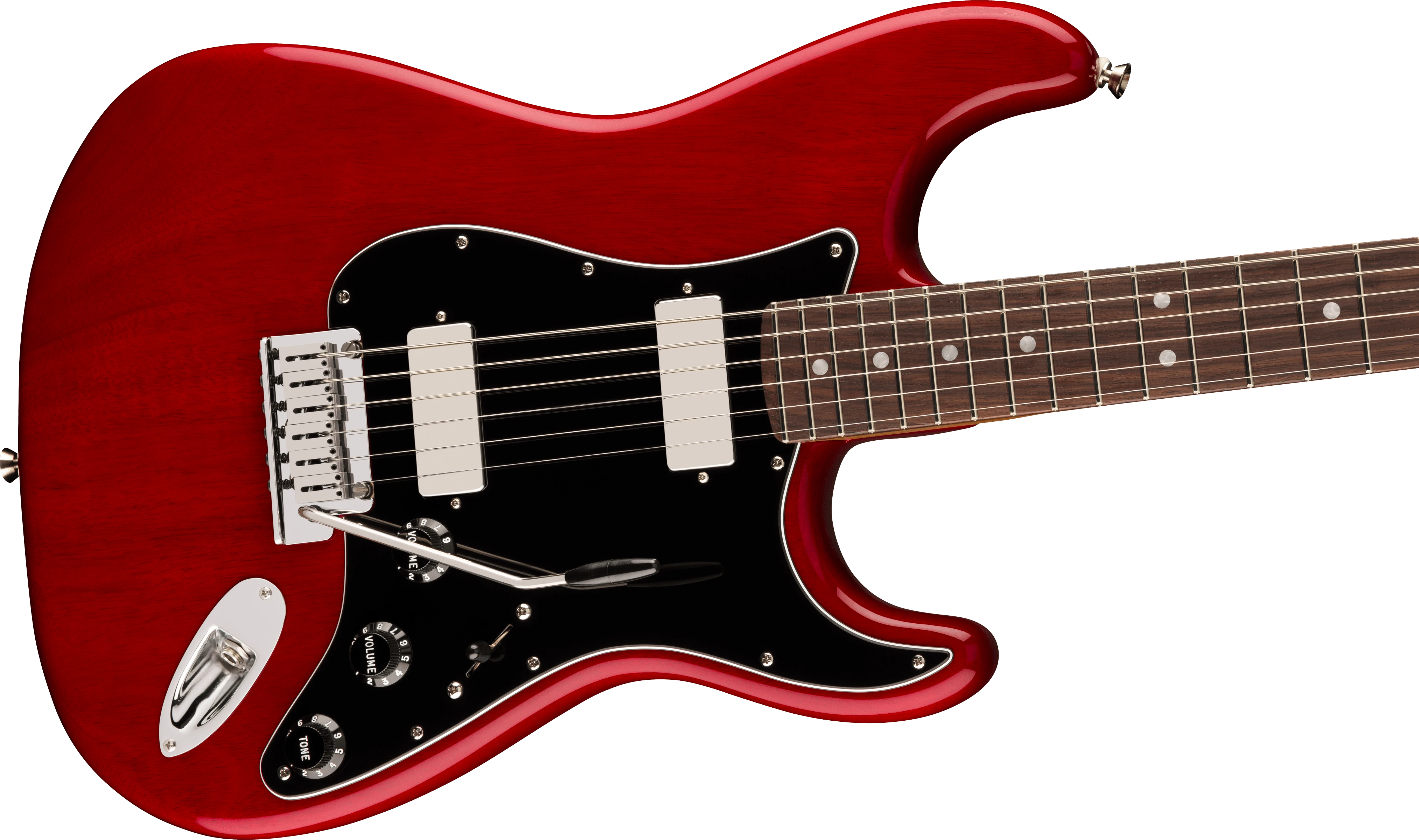 Fender® American Professional II Stratocaster® HH, Rosewood Fingerboard, Crimson Transparent