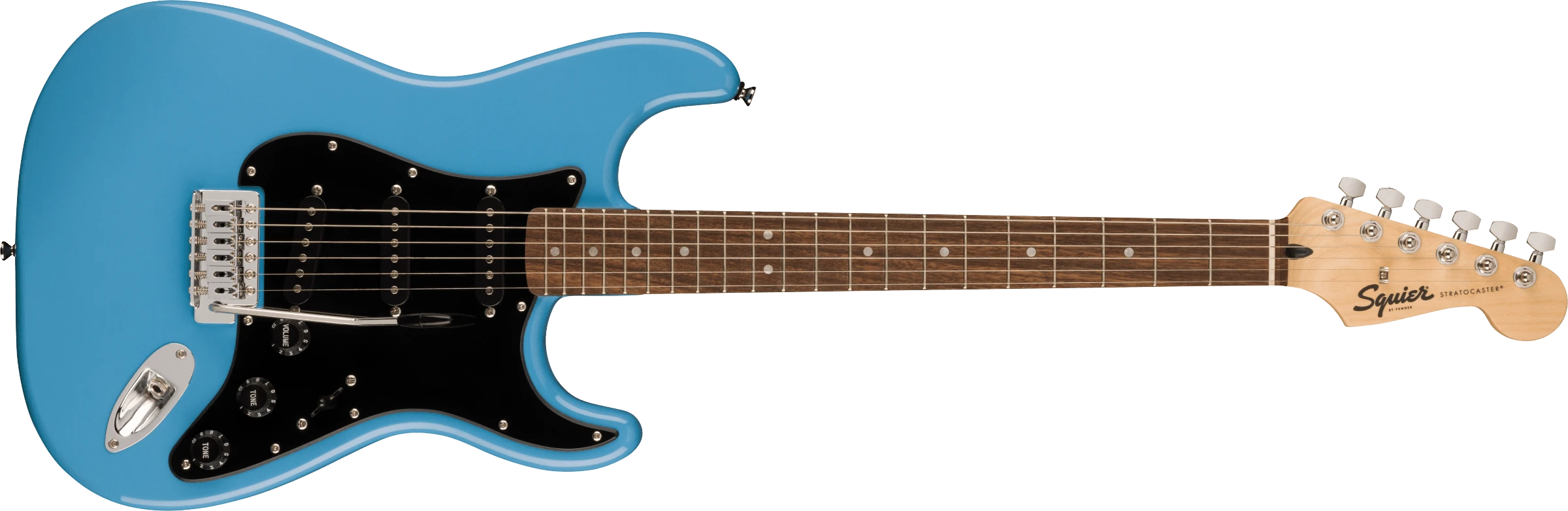 Squier® Sonic® Stratocaster®, Laurel Fingerboard, Black Pickguard, California Blue