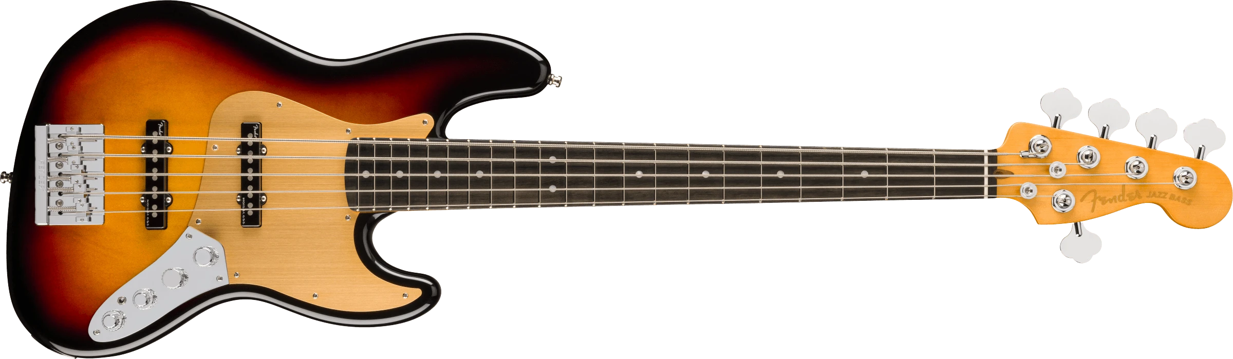Fender® American Ultra II Jazz Bass® V, Ebony Fingerboard, Ultraburst
