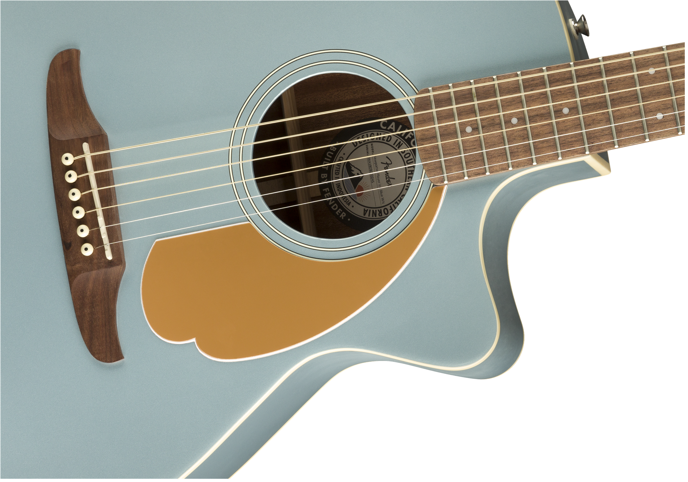 Fender® Newporter Player, Walnut Fingerboard, Ice Blue Satin