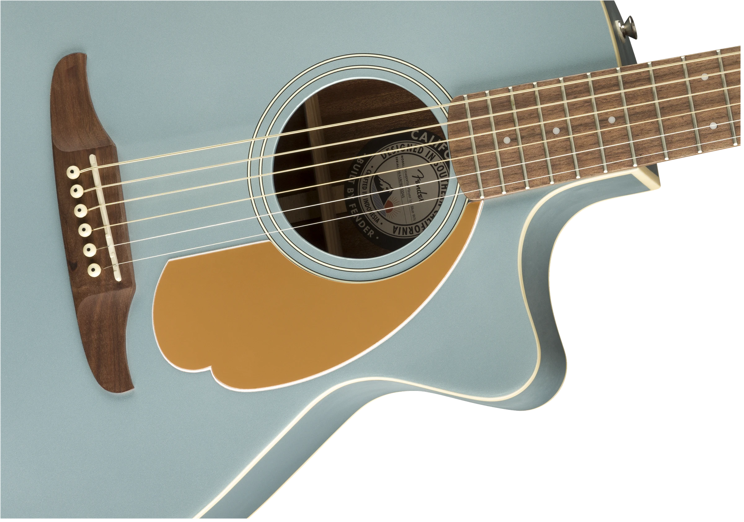 Fender® Newporter Player, Walnut Fingerboard, Ice Blue Satin