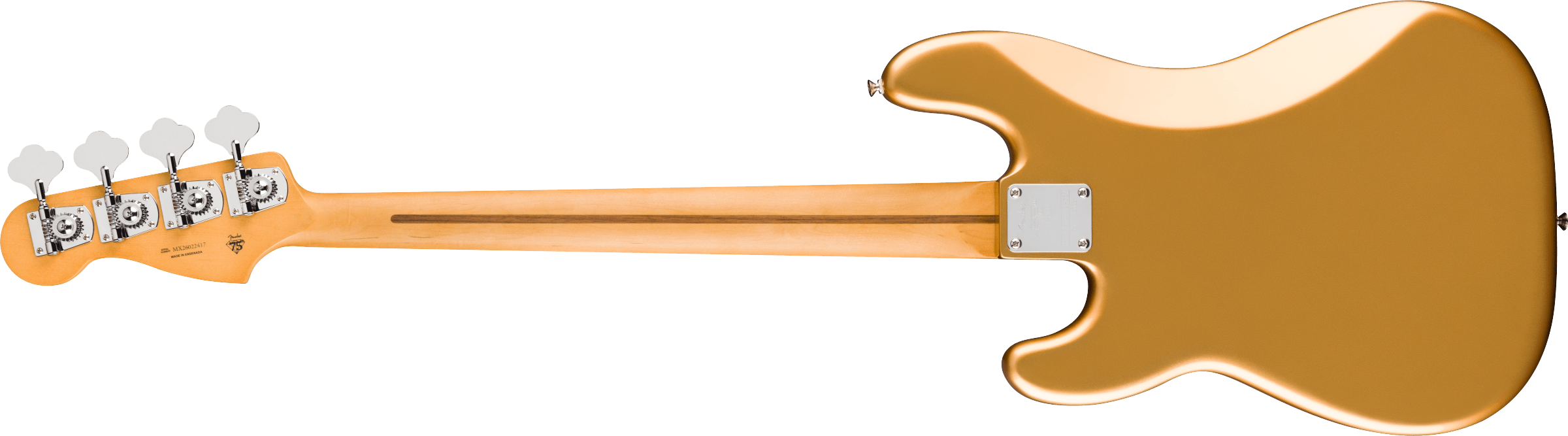 Fender® 75th Anniversary Player II Precision Bass®, Maple Fingerboard, Aztec Gold