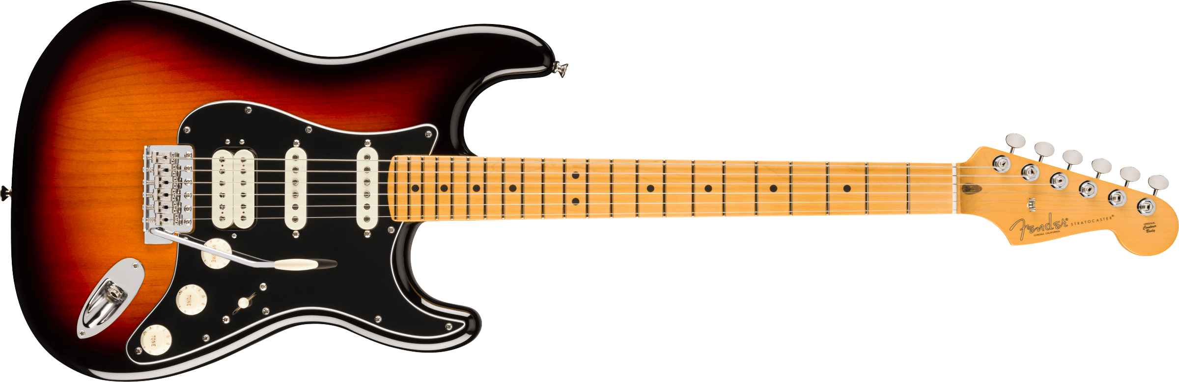 Fender® American Professional Classic Stratocaster® HSS, Maple Fingerboard, 3-Color Sunburst