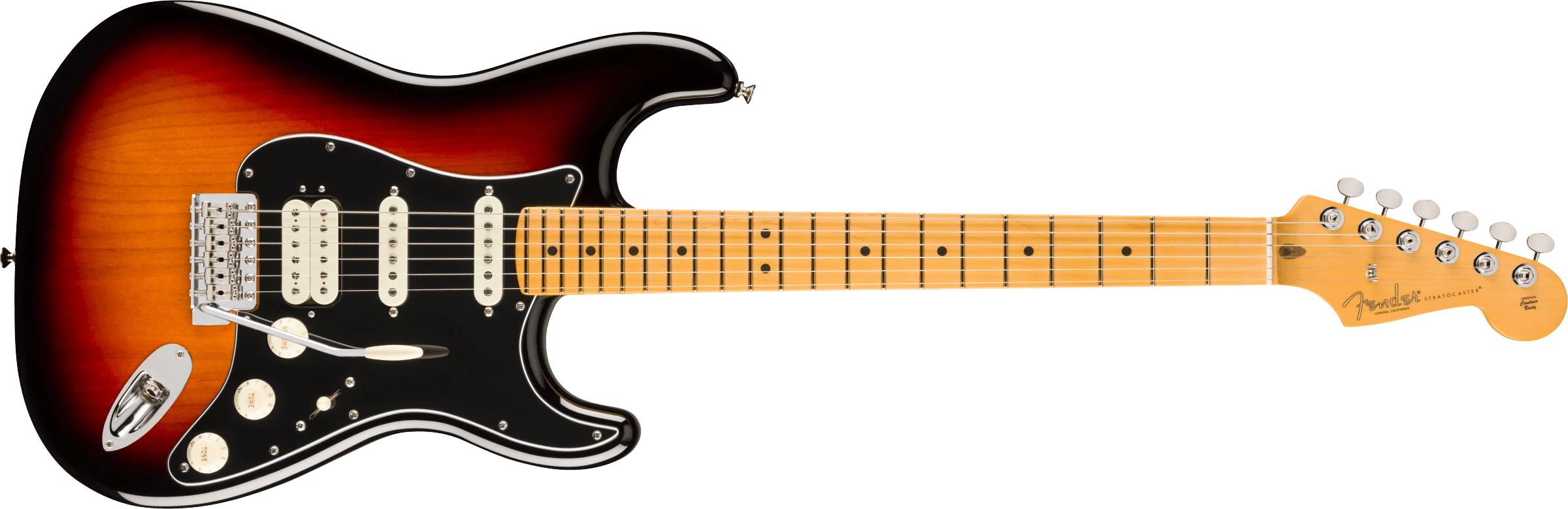 Fender® American Professional Classic Stratocaster® HSS, Maple Fingerboard, 3-Color Sunburst