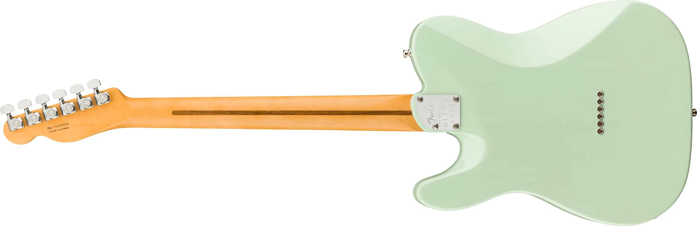 Fender® Ultra Luxe Telecaster®, Rosewood Fingerboard, Transparent Surf Green