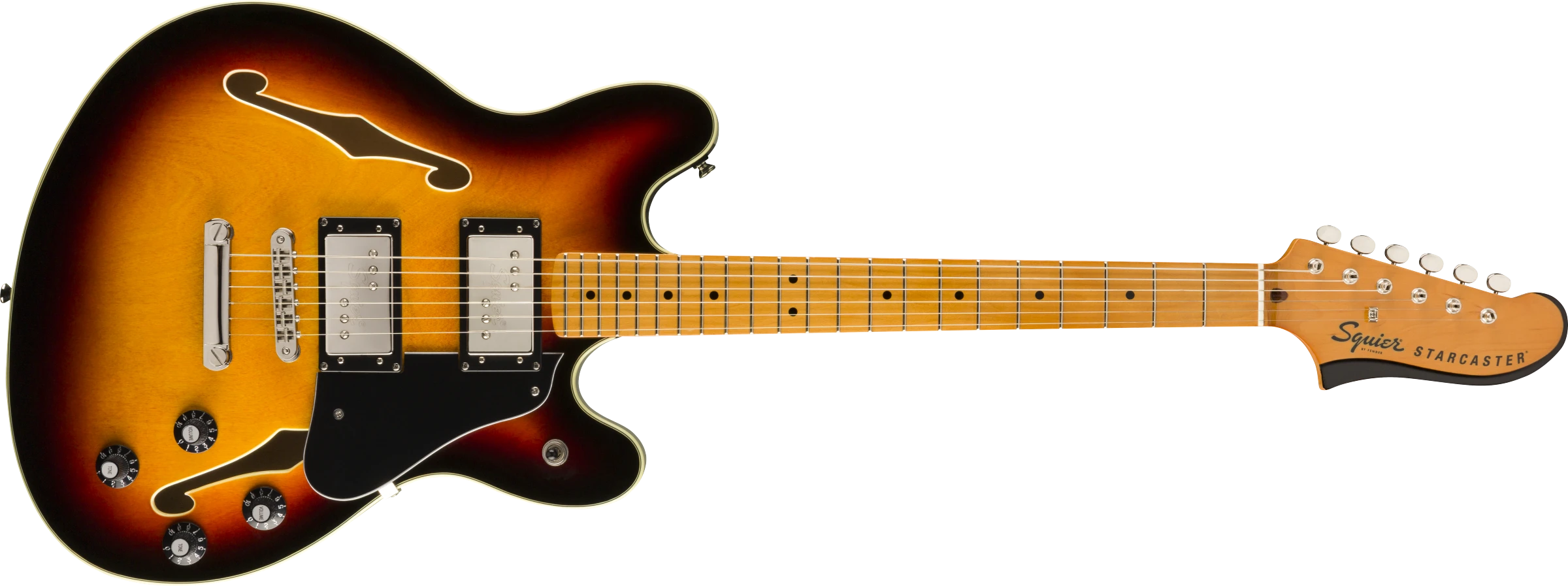 Squier® Classic Vibe Starcaster®, Maple Fingerbaord, 3-Color Sunburst