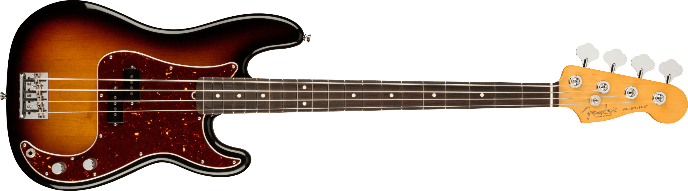 Fender® American Professional II Precision Bass®, Rosewood Fingerboard, 3-Color Sunburst