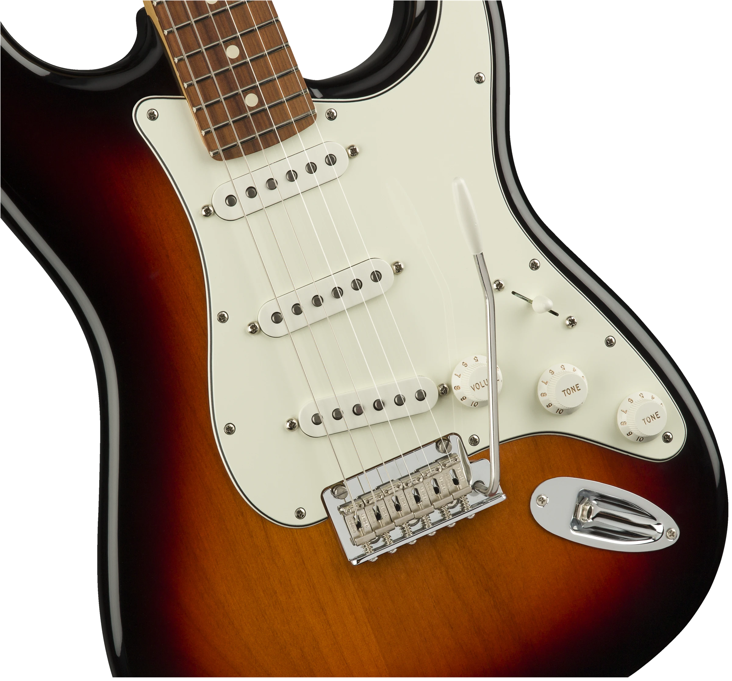 Fender® Player Stratocaster®, Pau Ferro Fingerboard, 3-Color Sunburst